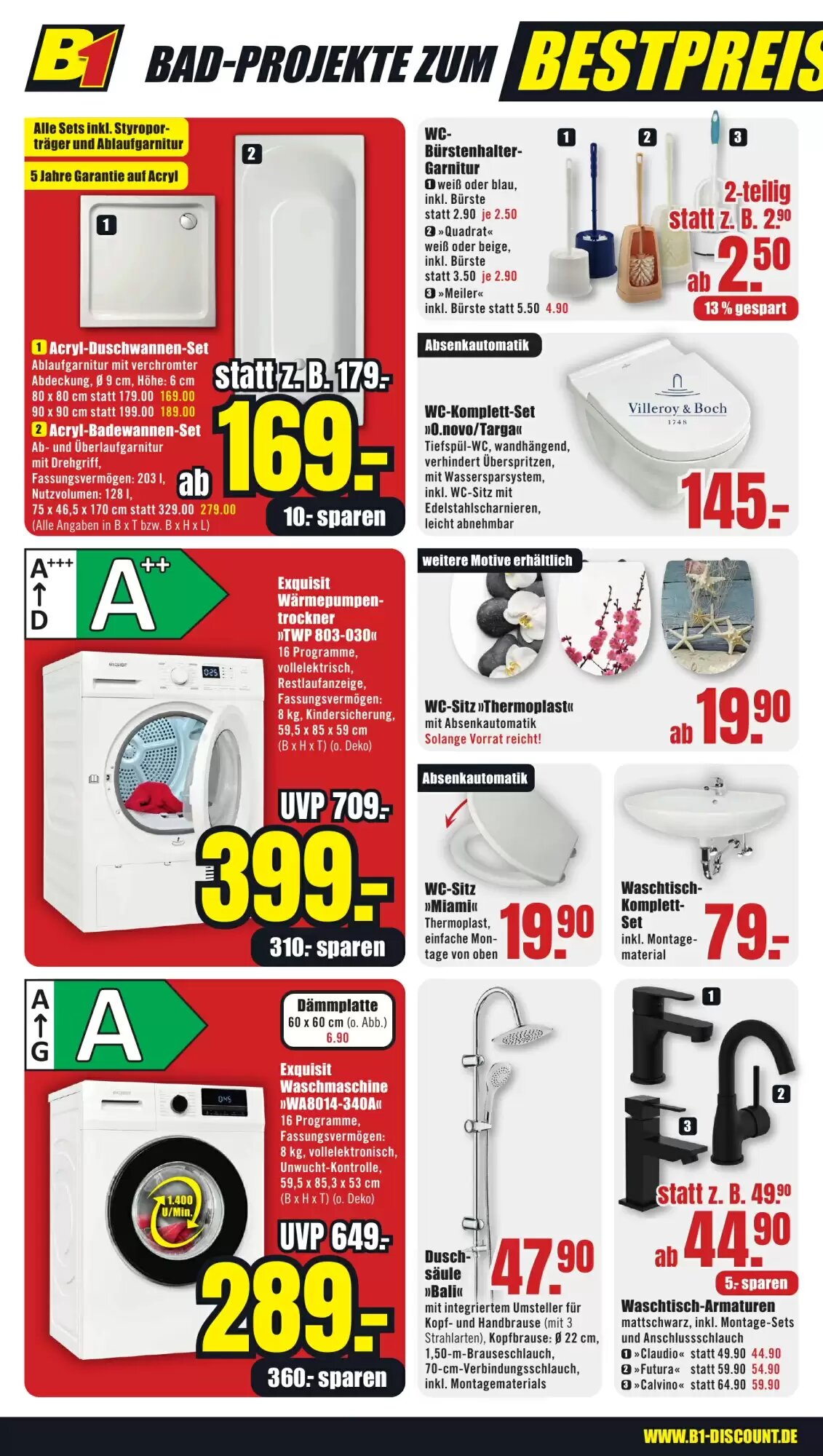 B1 Discount Baumarkt Prospekt (ab 04.10.2026) zum Blättern - Seite 4