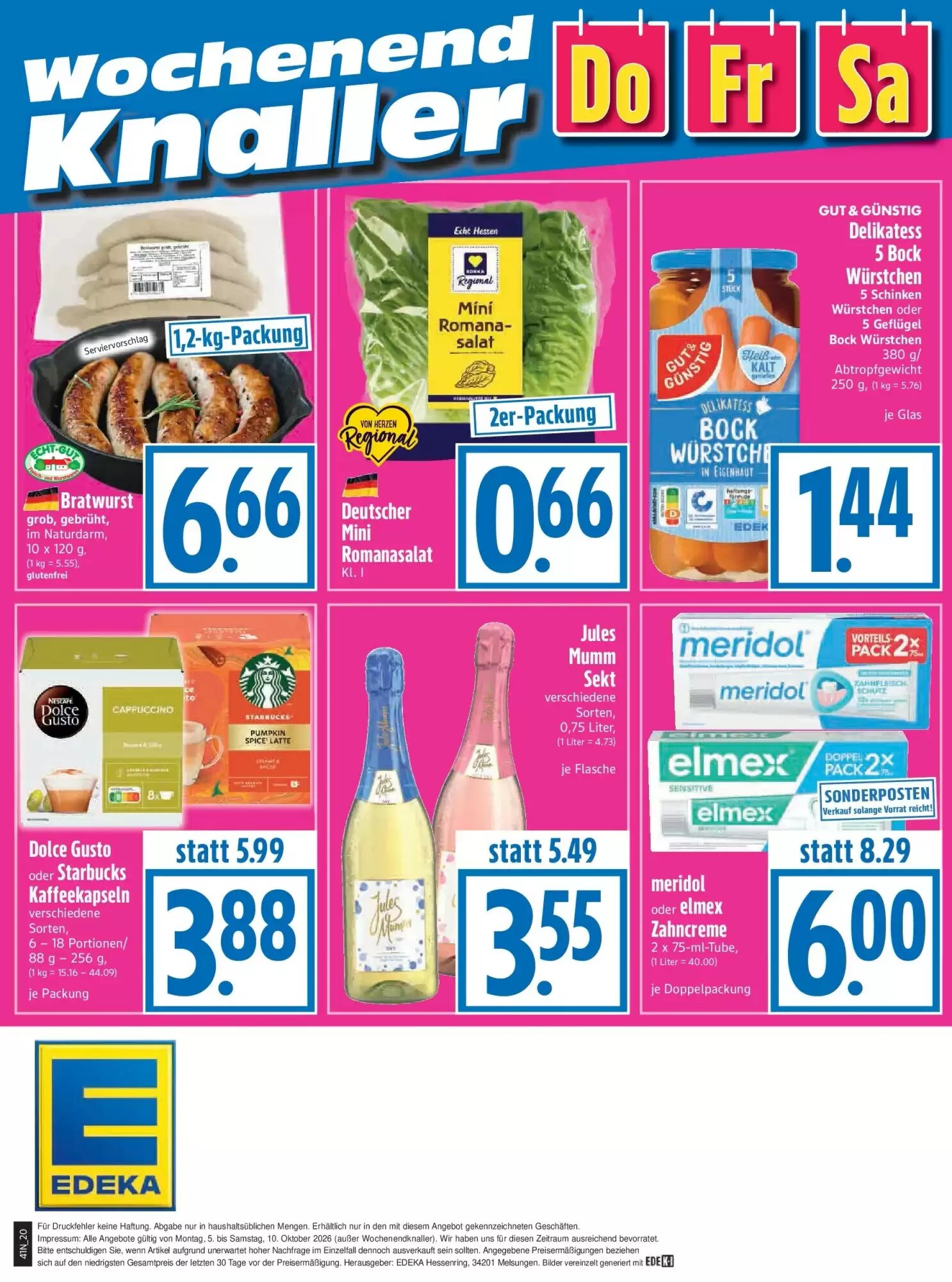 EDEKA Hahner Prospekt (ab 04.10.2026) zum Blättern - Seite 22