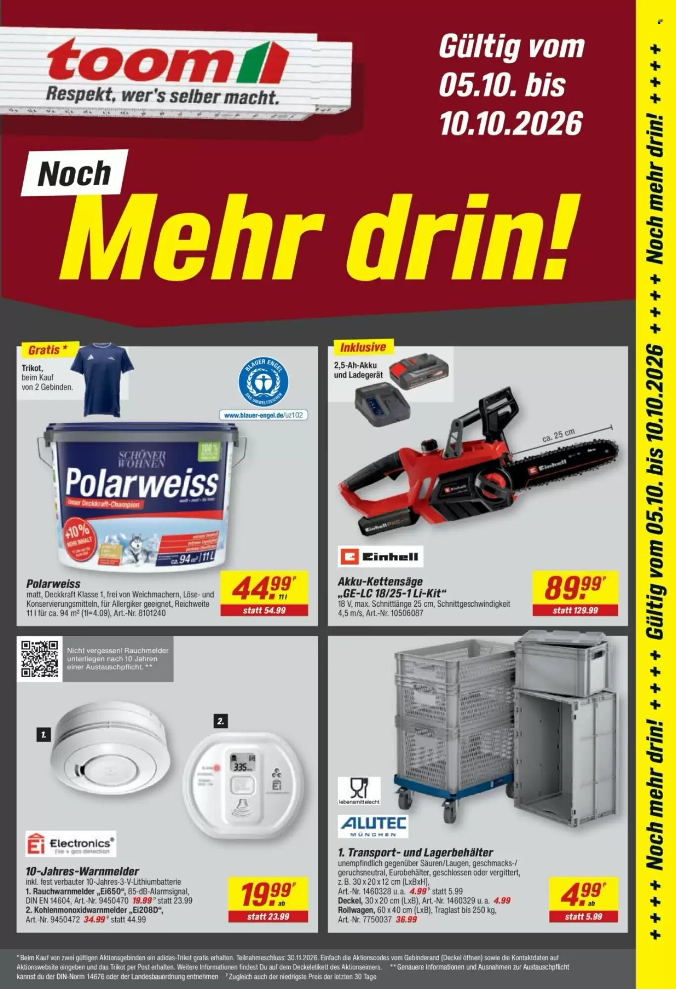toom Baumarkt Prospekt (ab 05.10.2026) zum Blättern - Seite 1