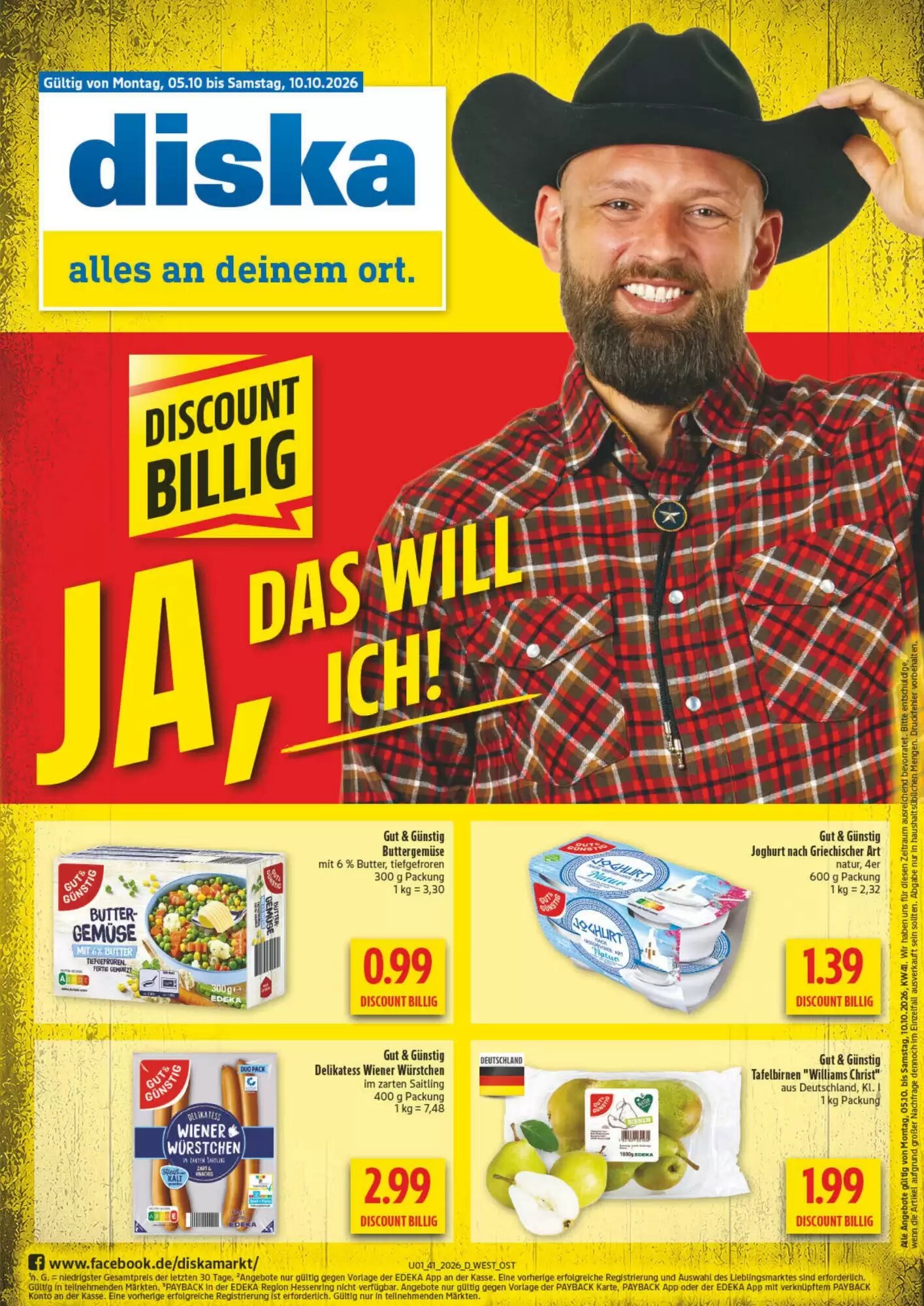 diska Prospekt (ab 05.10.2026) zum Blättern - Seite 1