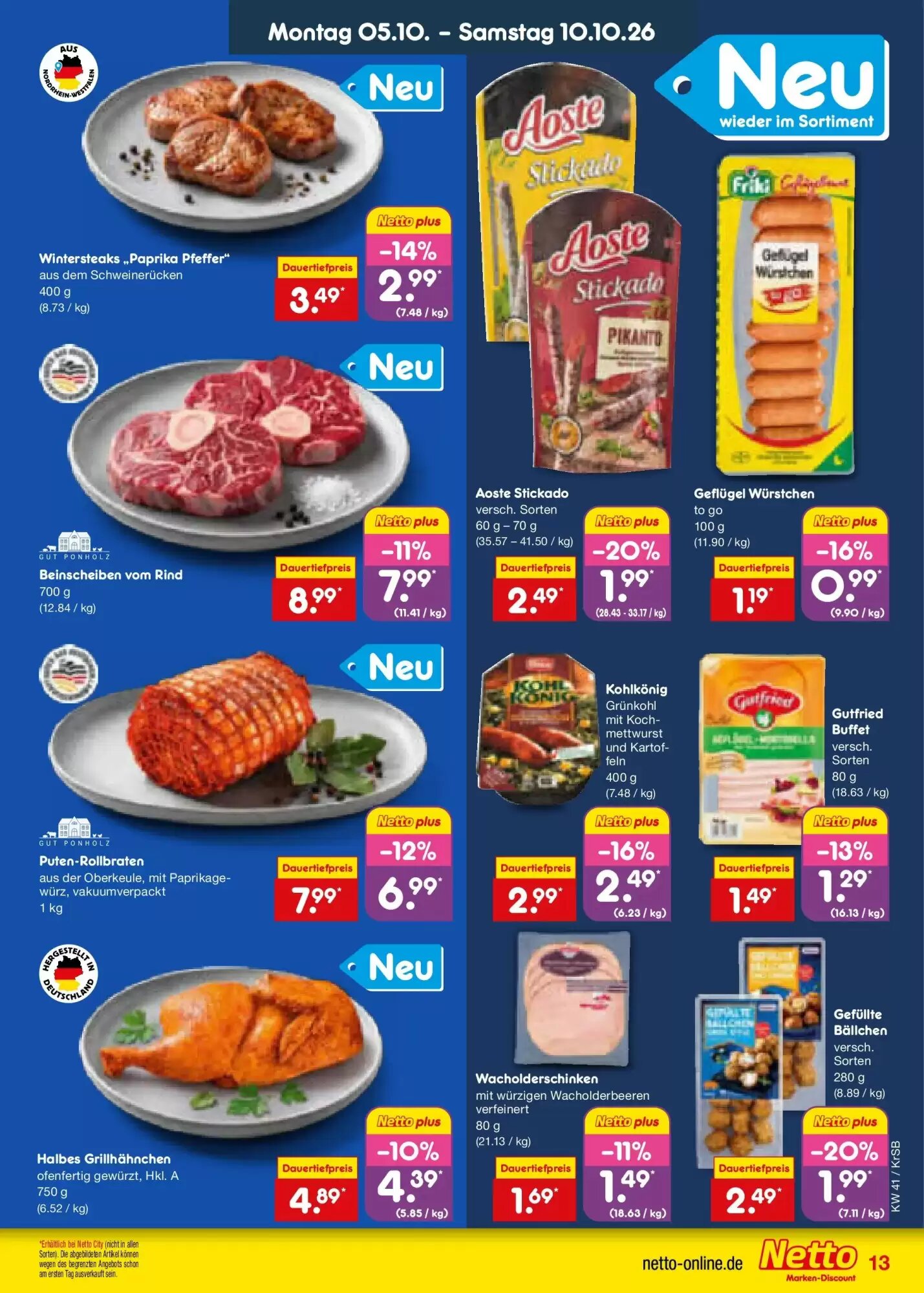 Netto Marken-Discount Prospekt (ab 05.10.2026) zum Blättern - Seite 13