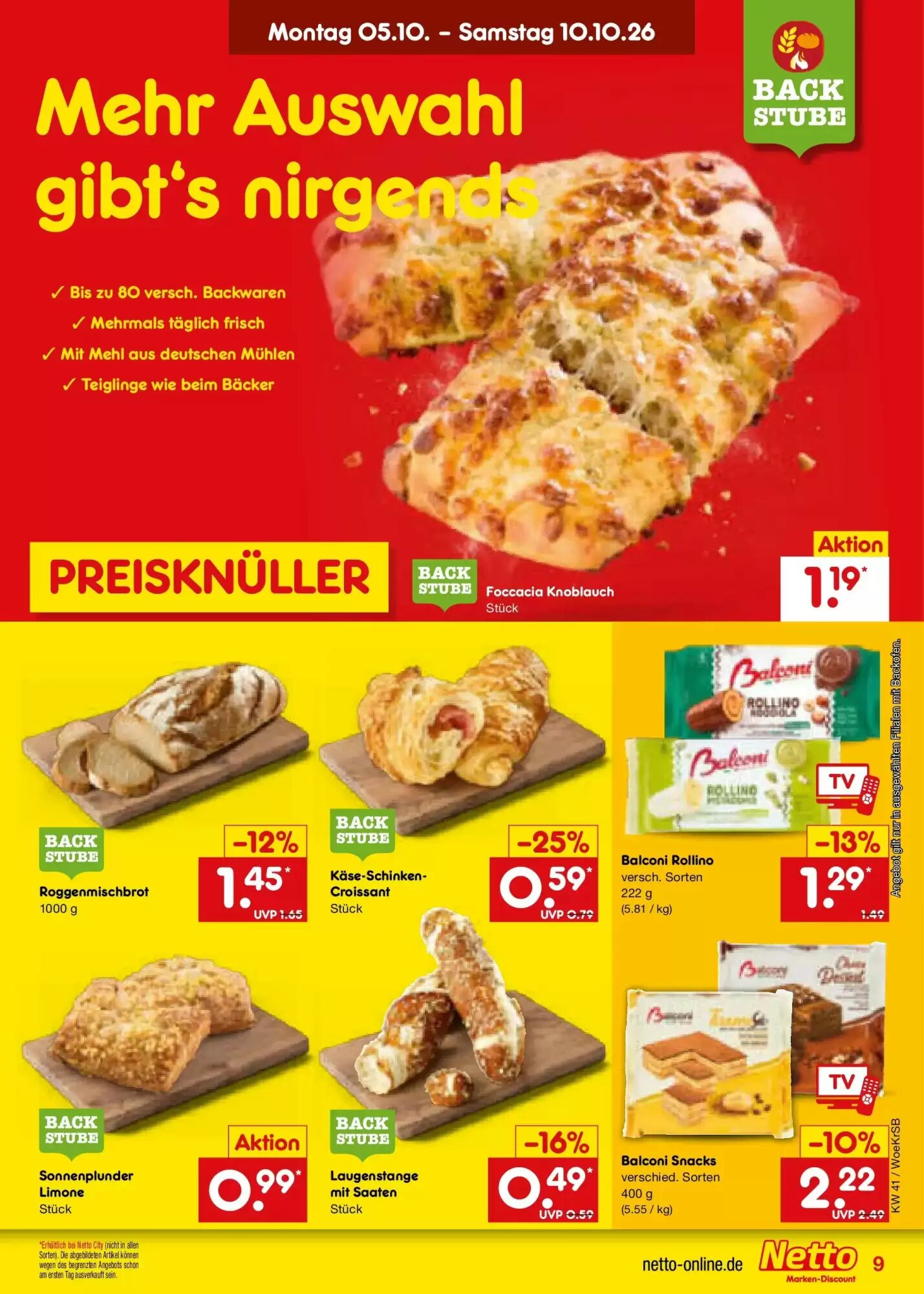 Netto Marken-Discount Prospekt (ab 05.10.2026) zum Blättern - Seite 9