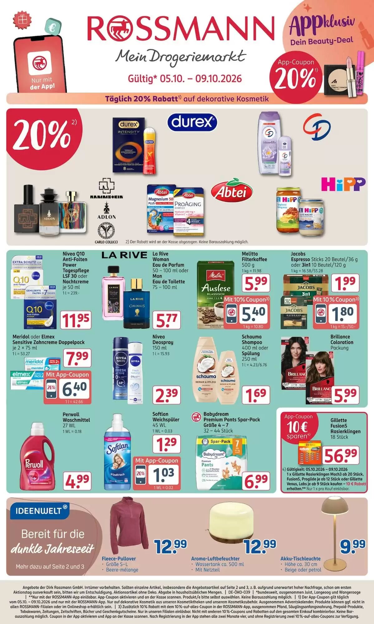 Rossmann Prospekt (ab 05.10.2026) zum Blättern - Seite 1