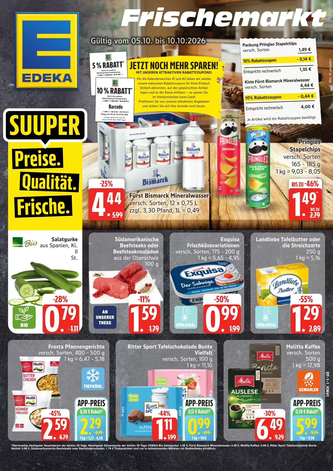 Edeka Frischemarkt Prospekt (ab 05.10.2026) zum Blättern - Seite 1