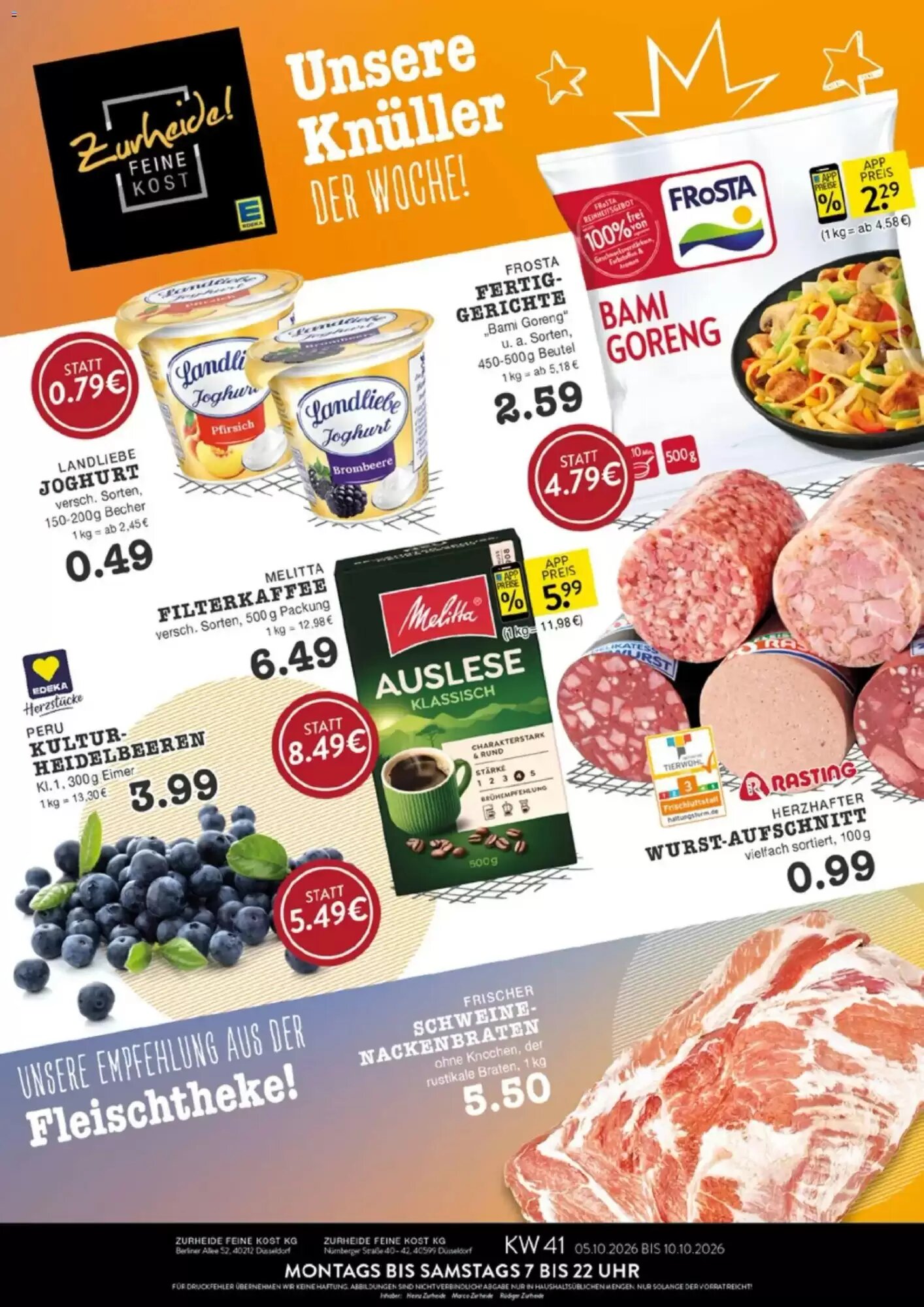 Edeka Zurheide Prospekt (ab 05.10.2026) zum Blättern - Seite 1