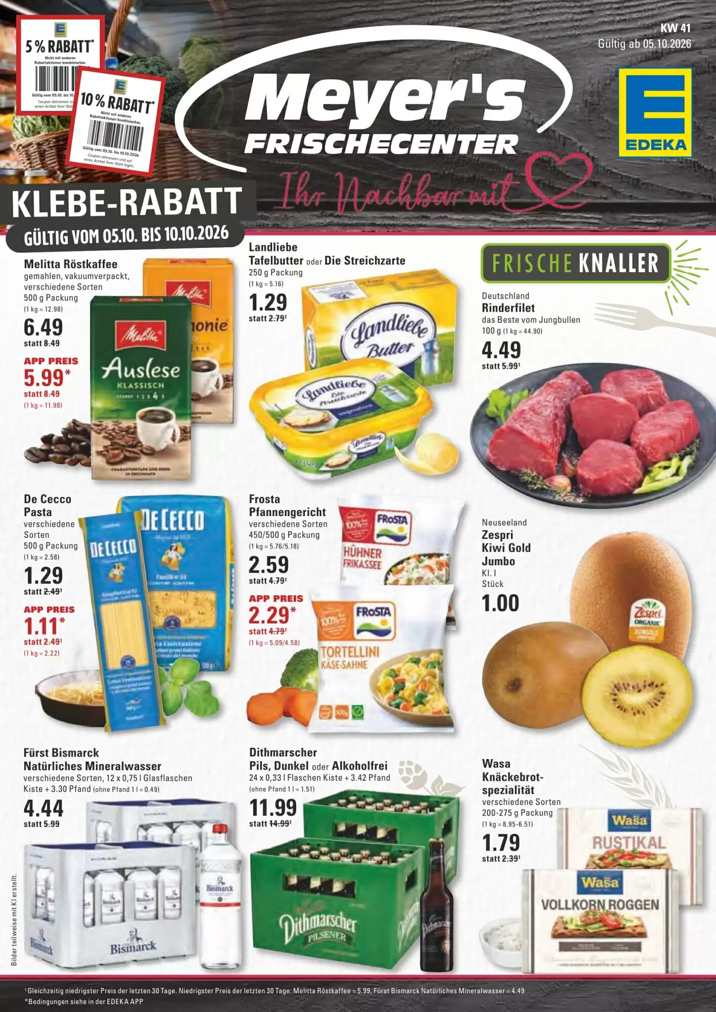 Meyer's Frischemarkt Prospekt (ab 05.10.2026) zum Blättern - Seite 1