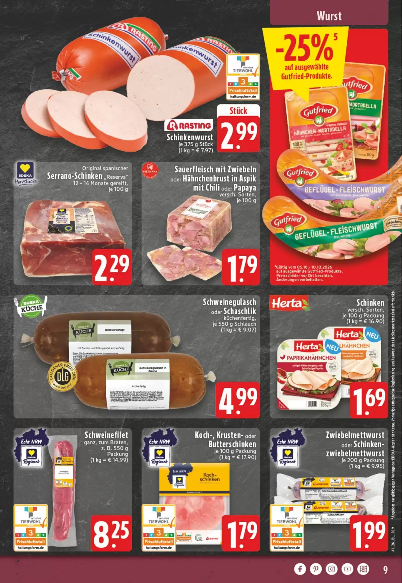 EDEKA Vogl Prospekt (ab 05.10.2026) zum Blättern - Seite 9