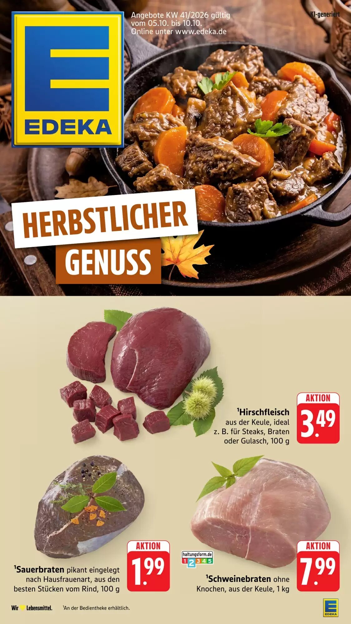 Edeka Stenger Prospekt (ab 05.10.2026) zum Blättern - Seite 1