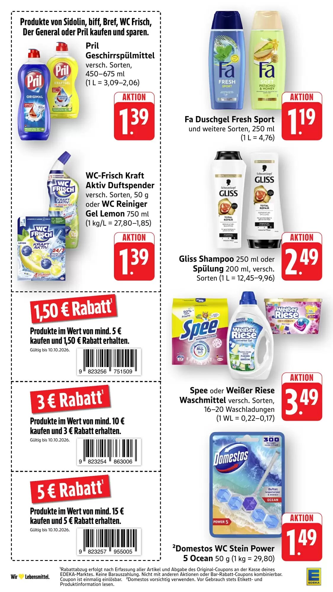 Edeka Stenger Prospekt (ab 05.10.2026) zum Blättern - Seite 40