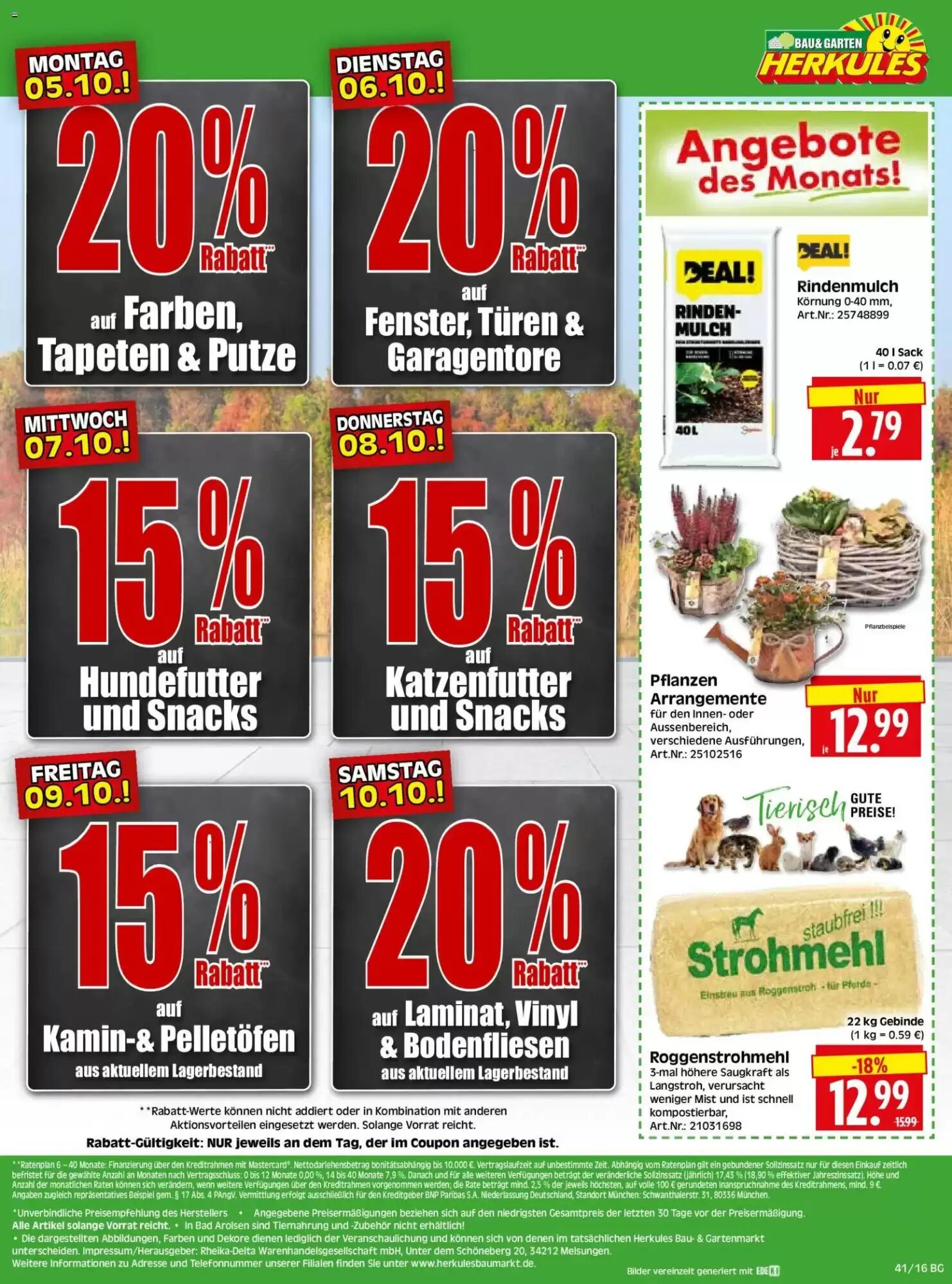 Herkules Baumarkt Prospekt (ab 05.10.2026) zum Blättern - Seite 16