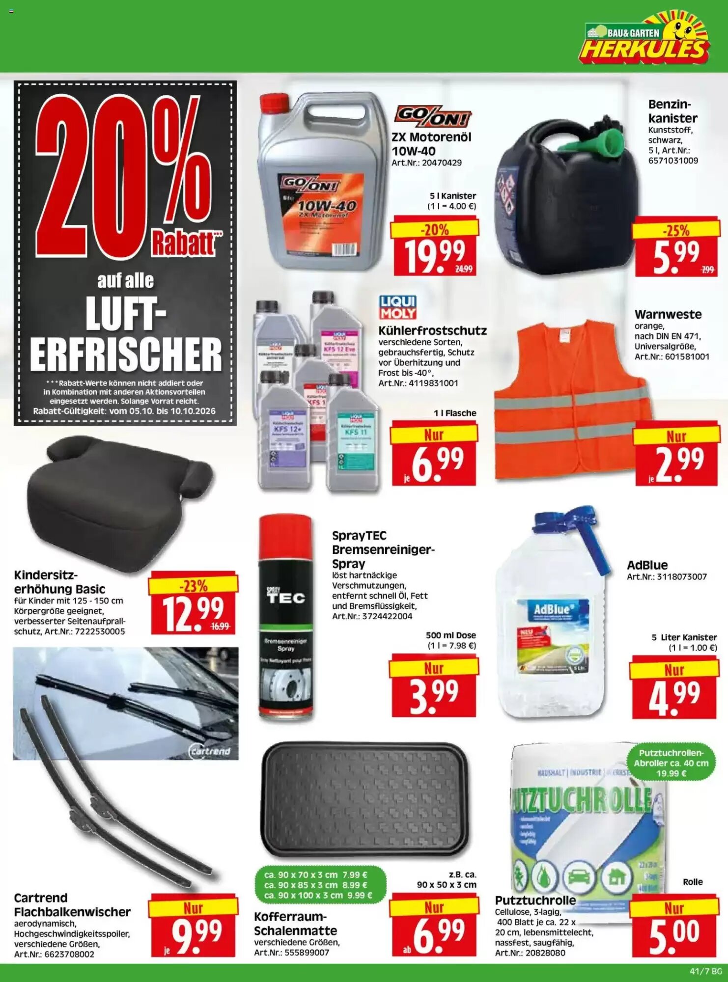 Herkules Baumarkt Prospekt (ab 05.10.2026) zum Blättern - Seite 7