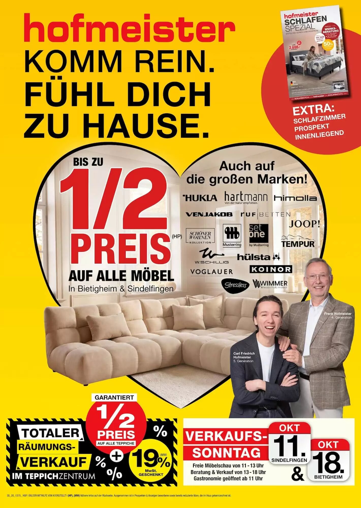 Hofmeister Prospekt (ab 06.10.2026) zum Blättern - Seite 1