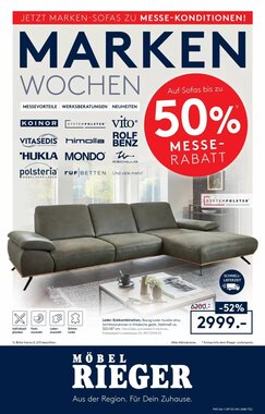 Möbel Rieger Prospekt (ab 07.10.2026) zum Blättern