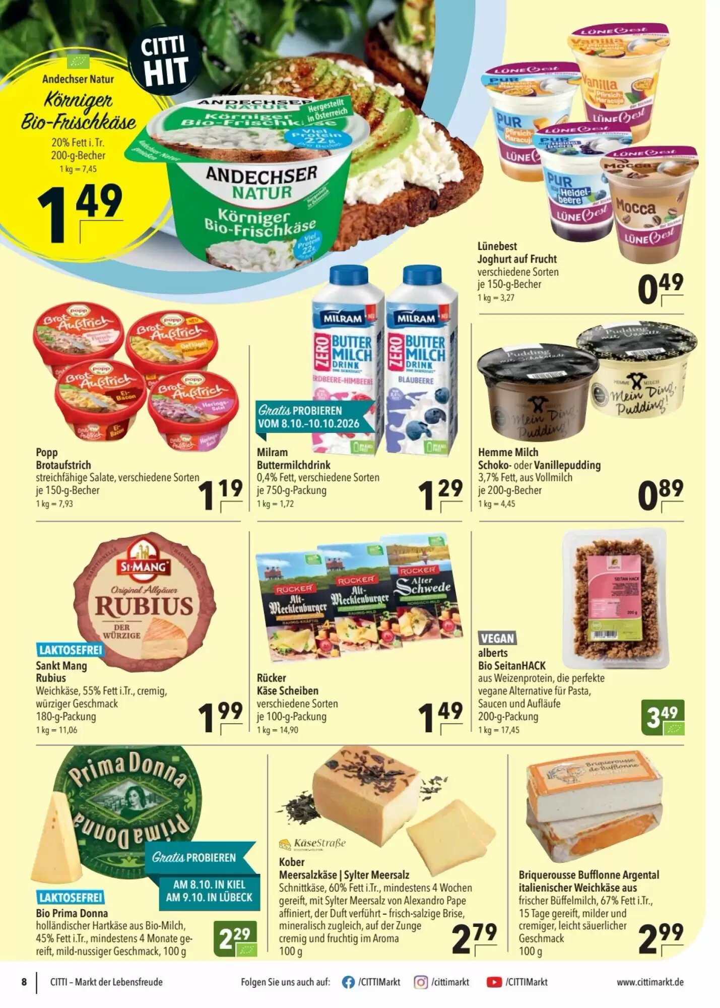 CITTI Markt Prospekt (ab 07.10.2026) zum Blättern - Seite 8