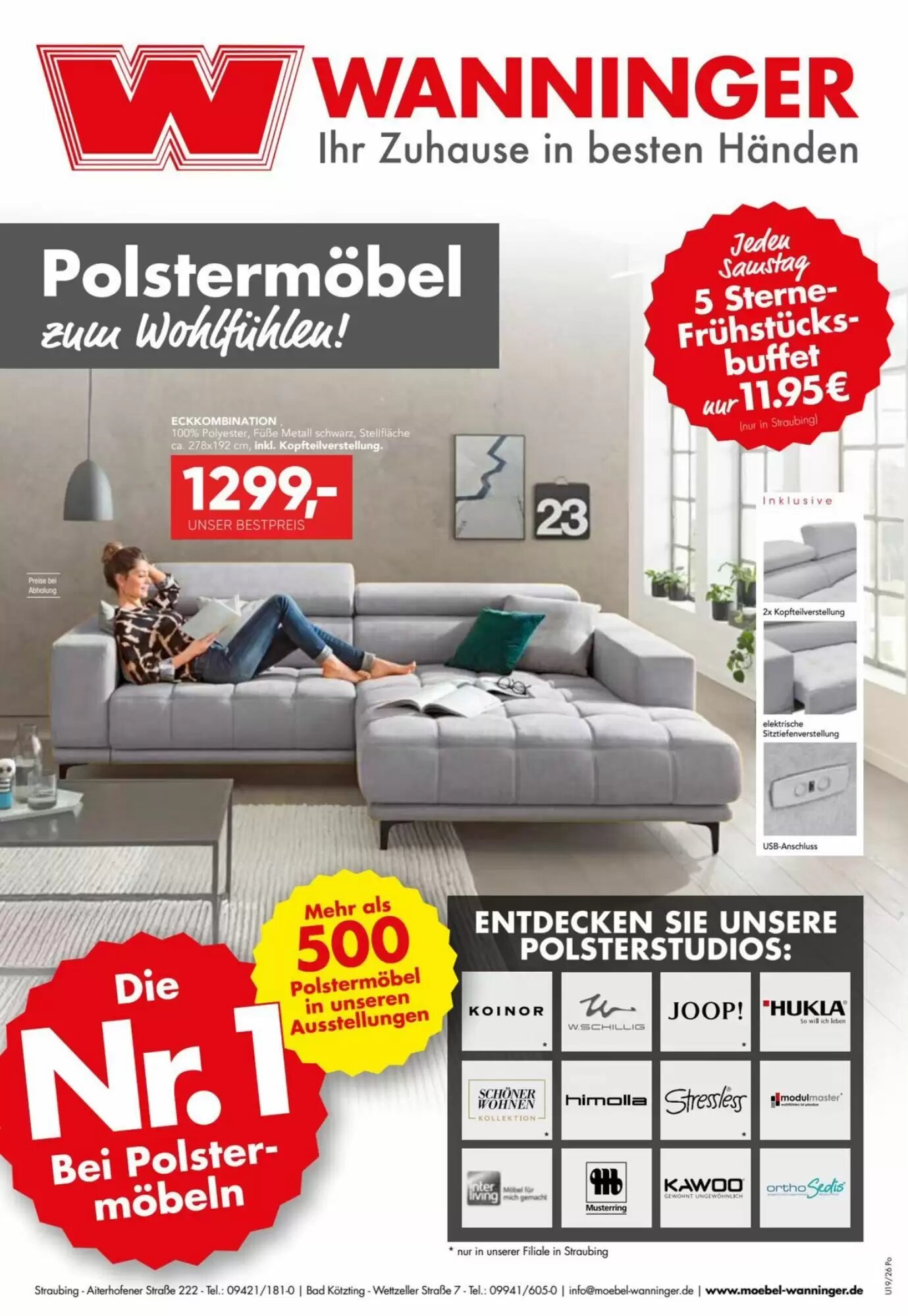 Möbel Wanninger Prospekt (ab 07.10.2026) zum Blättern - Seite 1