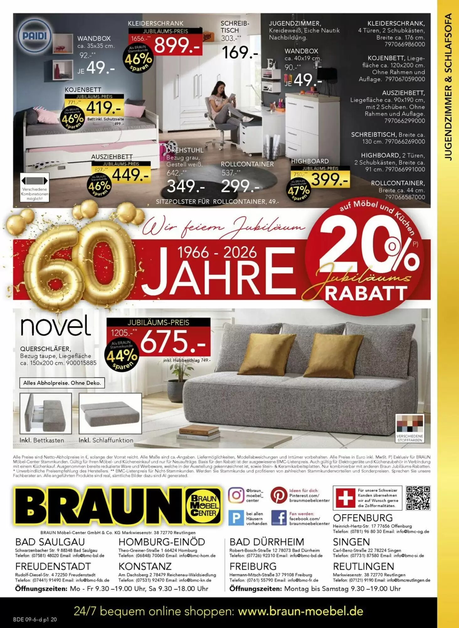 Möbel Braun Prospekt (ab 07.10.2026) zum Blättern - Seite 20