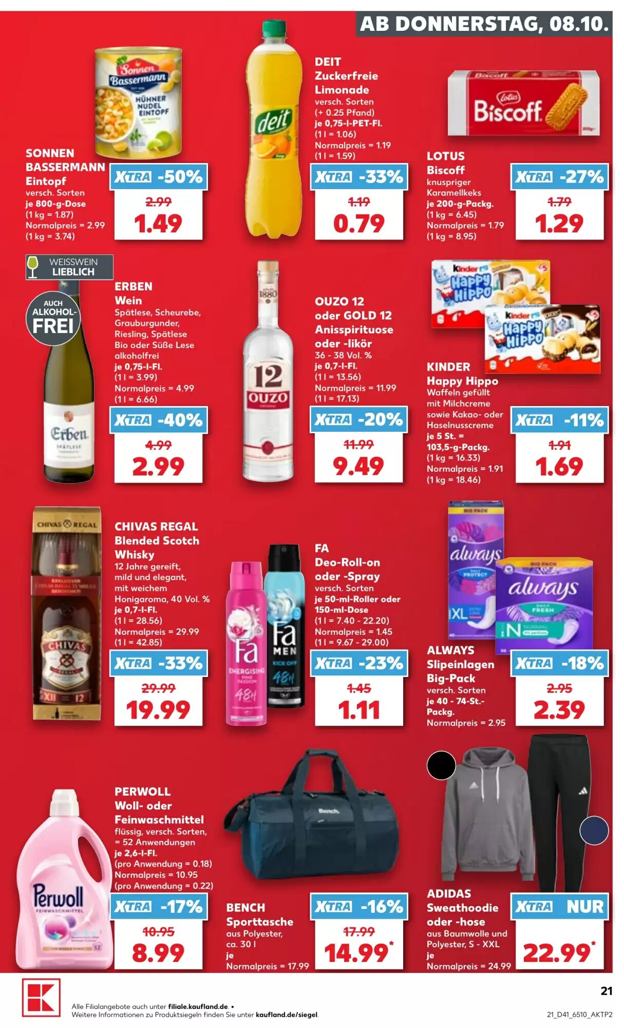 Kaufland Prospekt (ab 08.10.2026) zum Blättern - Seite 21