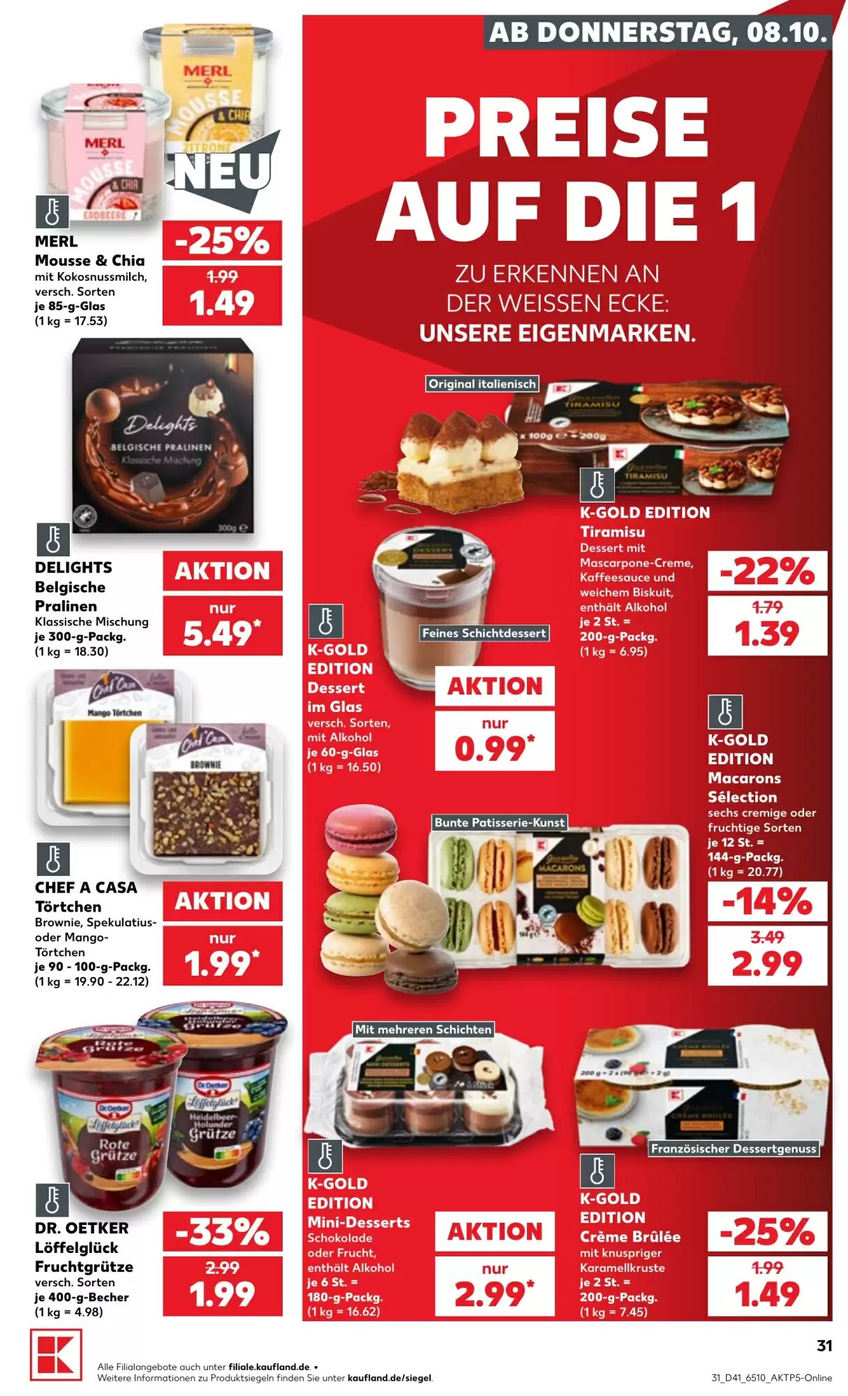 Kaufland Prospekt (ab 08.10.2026) zum Blättern - Seite 31