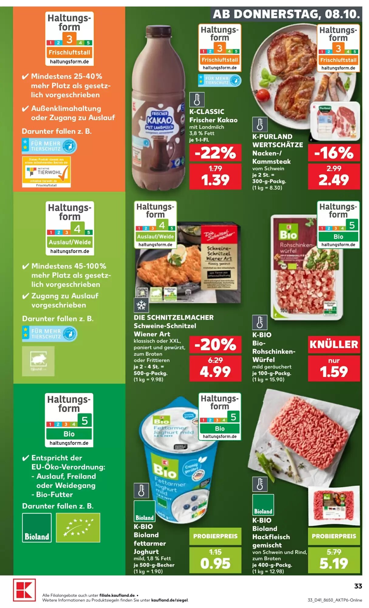 Kaufland Prospekt (ab 08.10.2026) zum Blättern - Seite 33