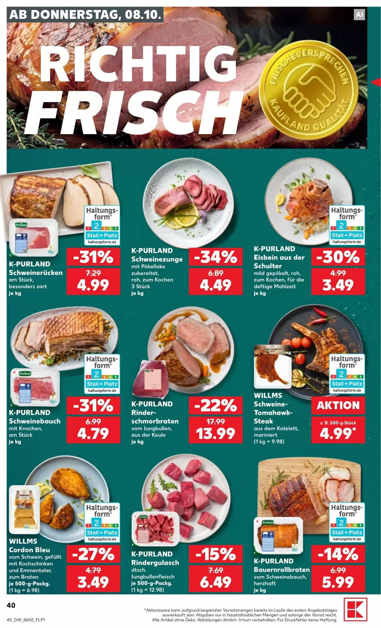 Kaufland Prospekt (ab 08.10.2026) zum Blättern - Seite 40