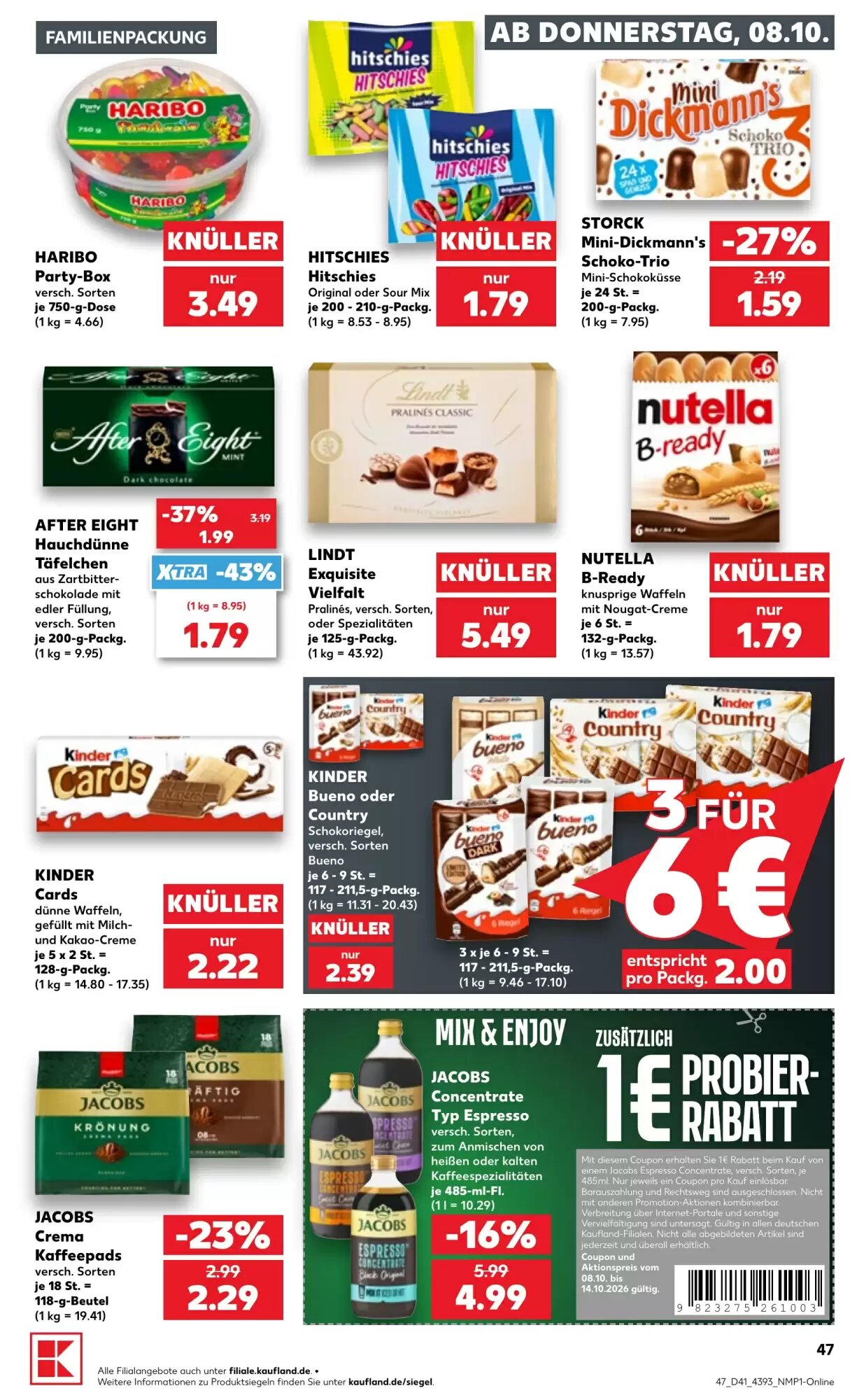 Kaufland Prospekt (ab 08.10.2026) zum Blättern - Seite 47