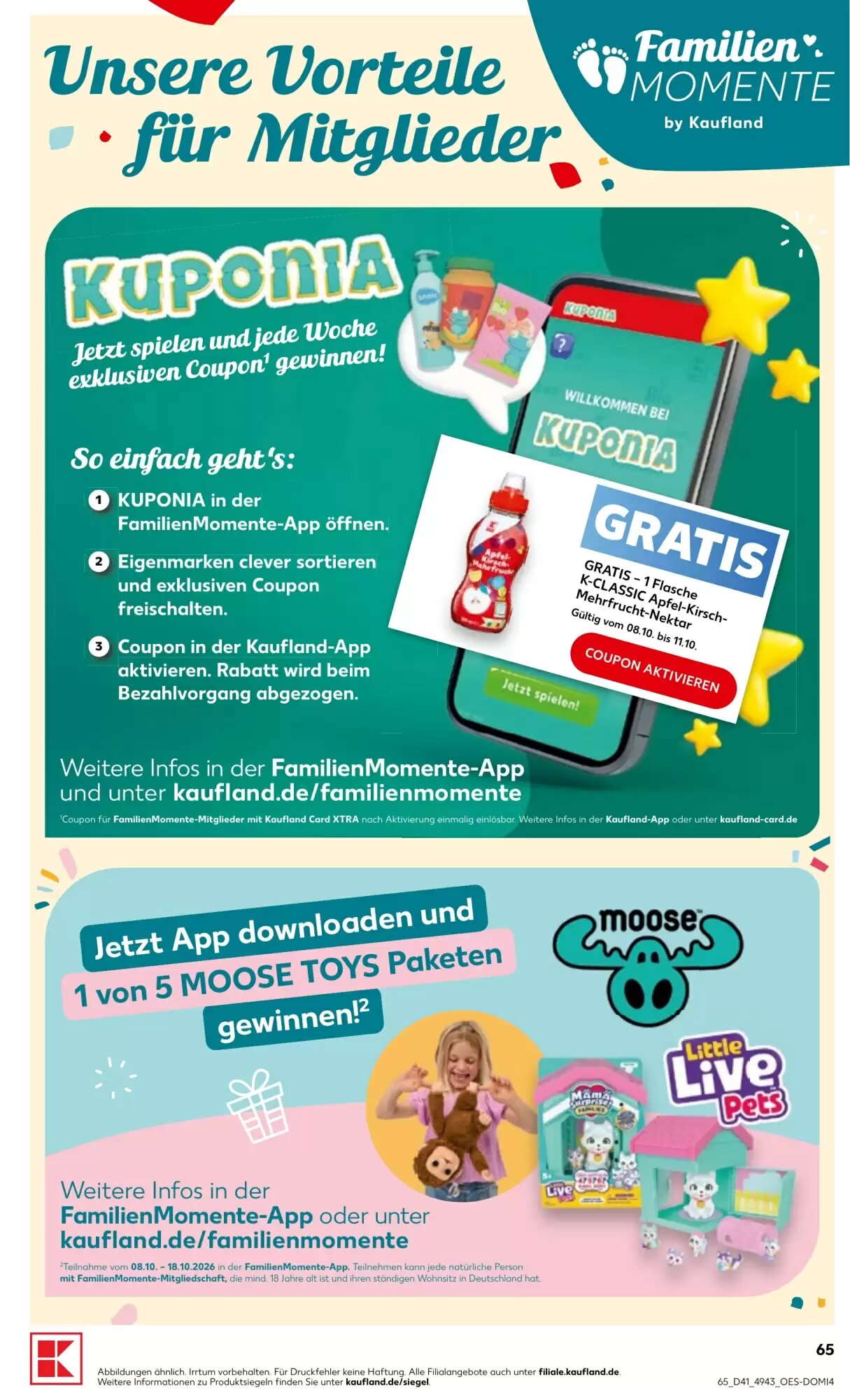 Kaufland Prospekt (ab 08.10.2026) zum Blättern - Seite 65