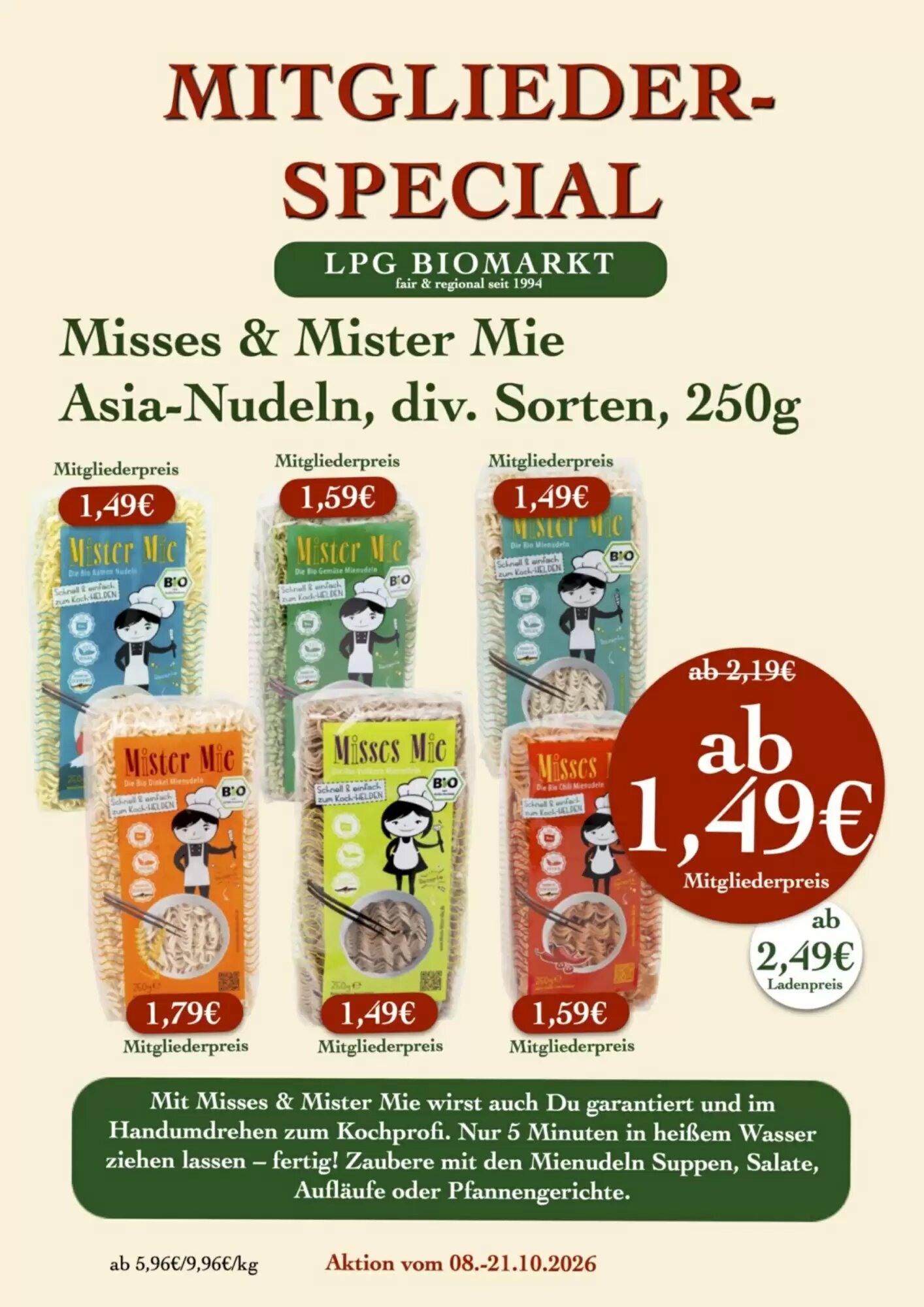 LPG Biomarkt Prospekt (ab 08.10.2026) zum Blättern - Seite 10