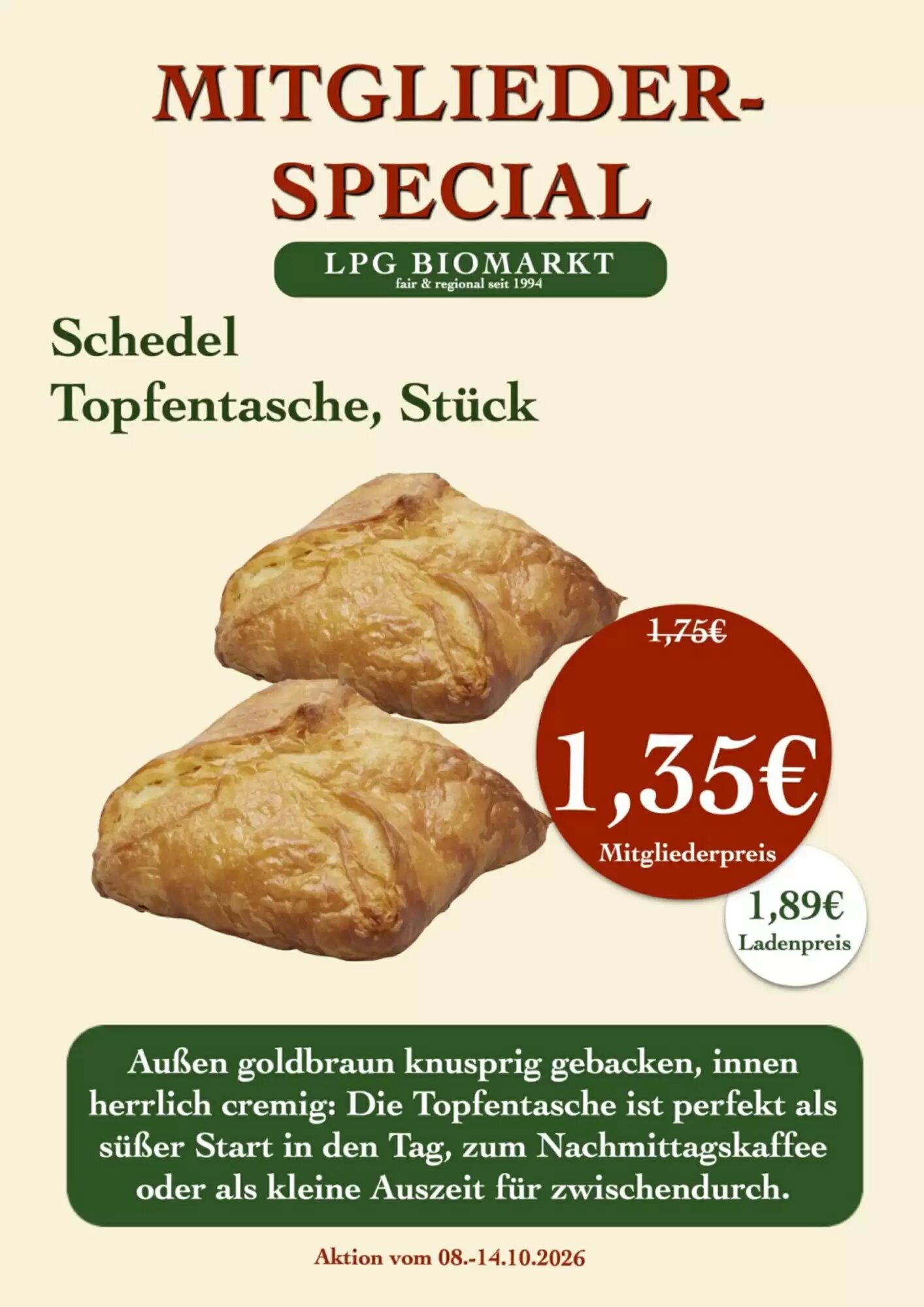 LPG Biomarkt Prospekt (ab 08.10.2026) zum Blättern - Seite 14