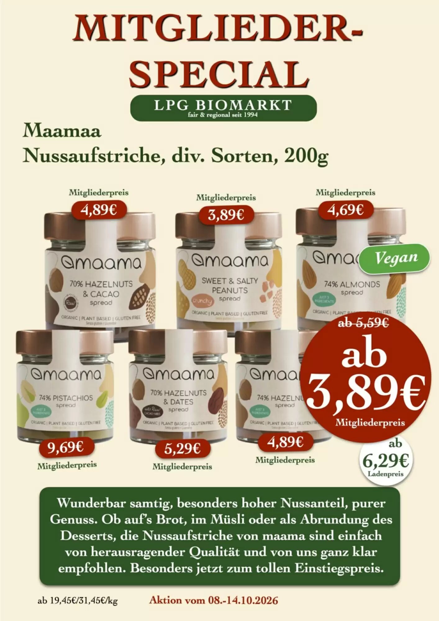 LPG Biomarkt Prospekt (ab 08.10.2026) zum Blättern - Seite 16