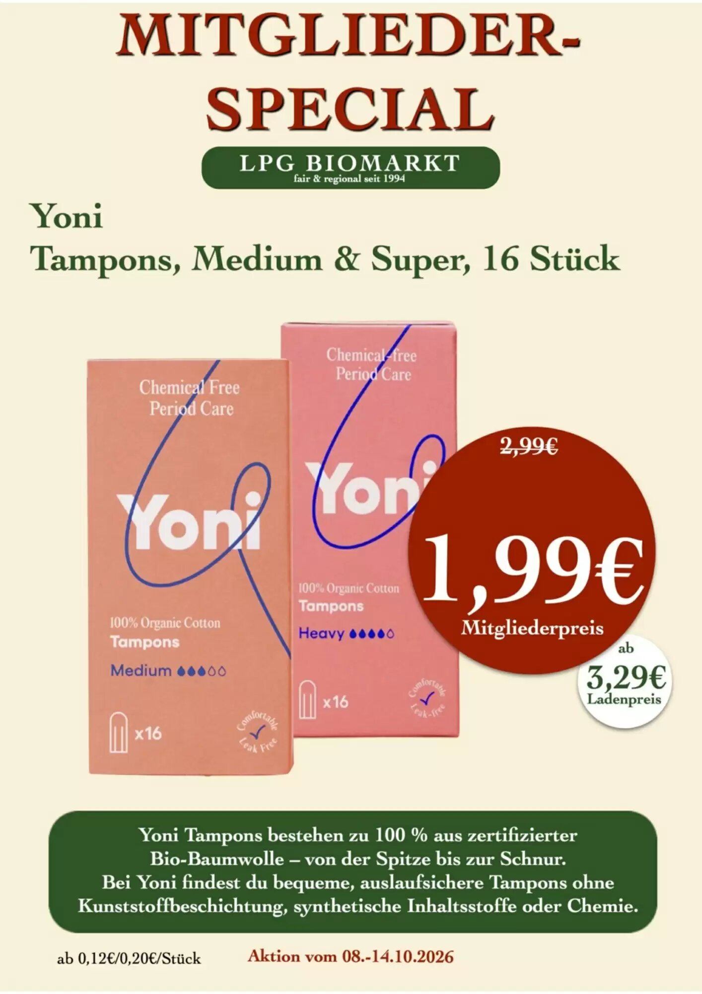 LPG Biomarkt Prospekt (ab 08.10.2026) zum Blättern - Seite 18