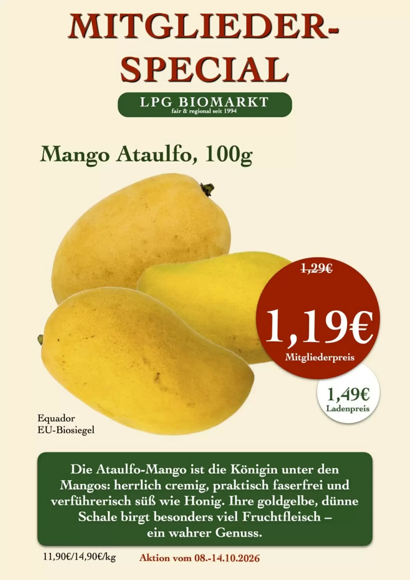 LPG Biomarkt Prospekt (ab 08.10.2026) zum Blättern - Seite 5