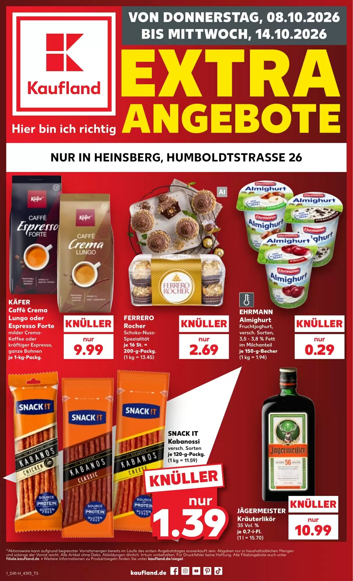 Kaufland Prospekt (ab 08.10.2026) zum Blättern - Seite 1