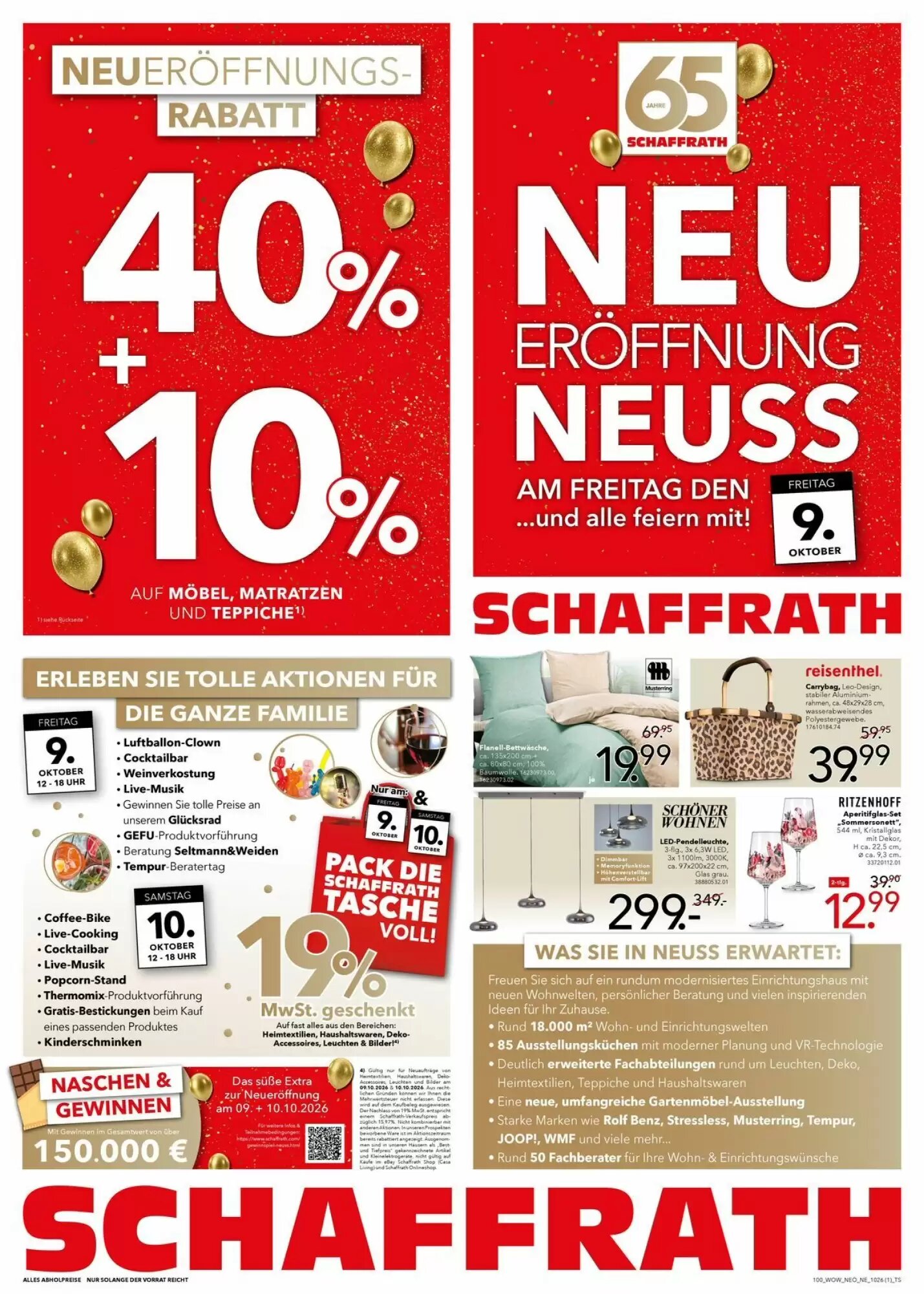Schaffrath Prospekt (ab 09.10.2026) zum Blättern - Seite 1