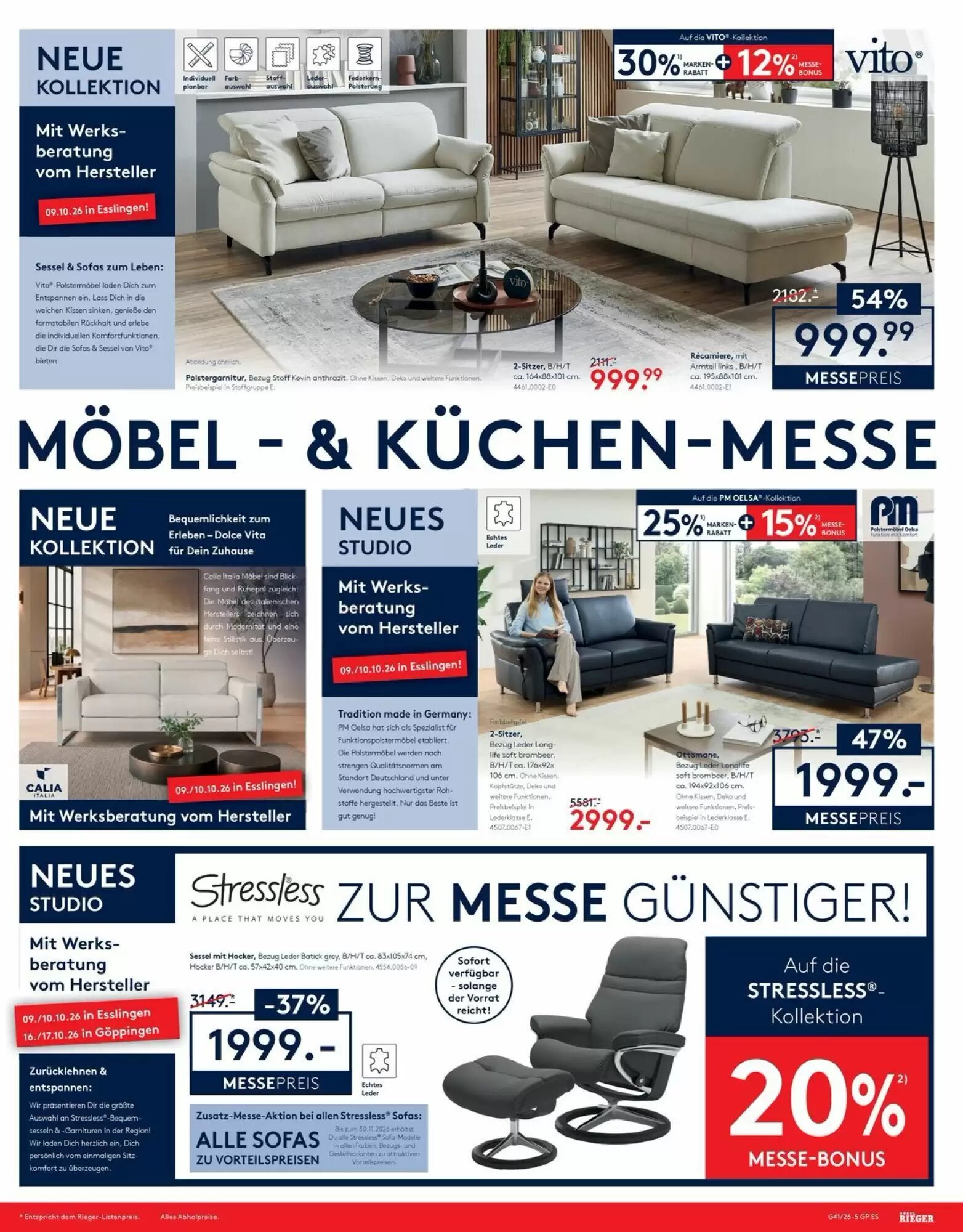 Möbel Rieger Prospekt (ab 09.10.2026) zum Blättern - Seite 5