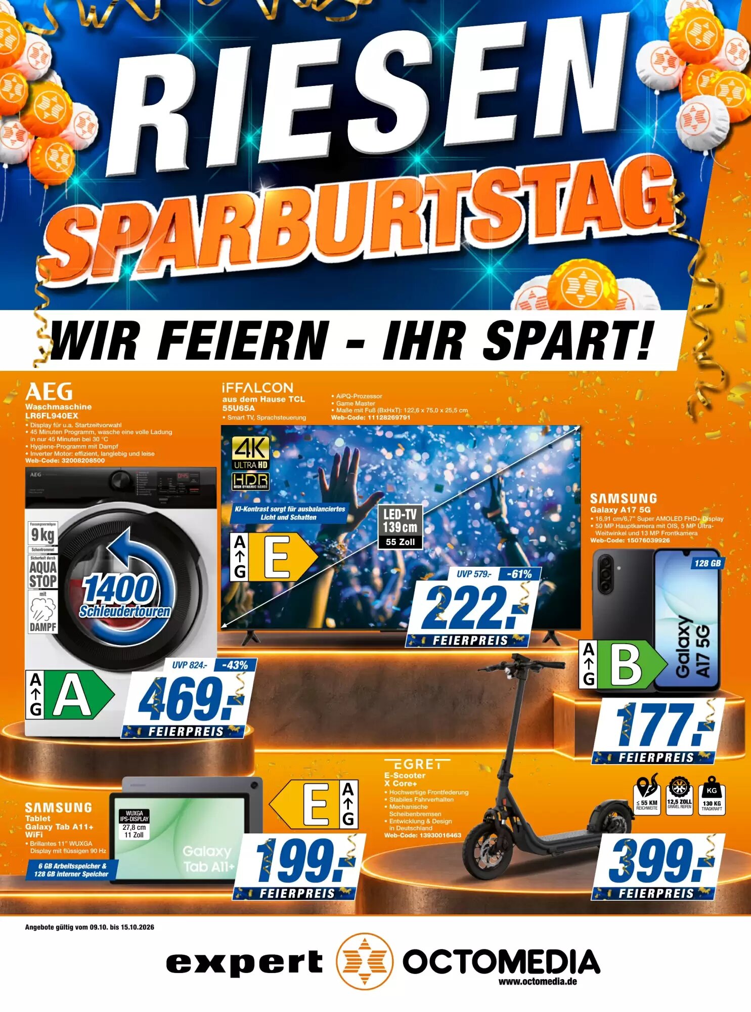 expert Octomedia Prospekt (ab 09.10.2026) zum Blättern - Seite 1