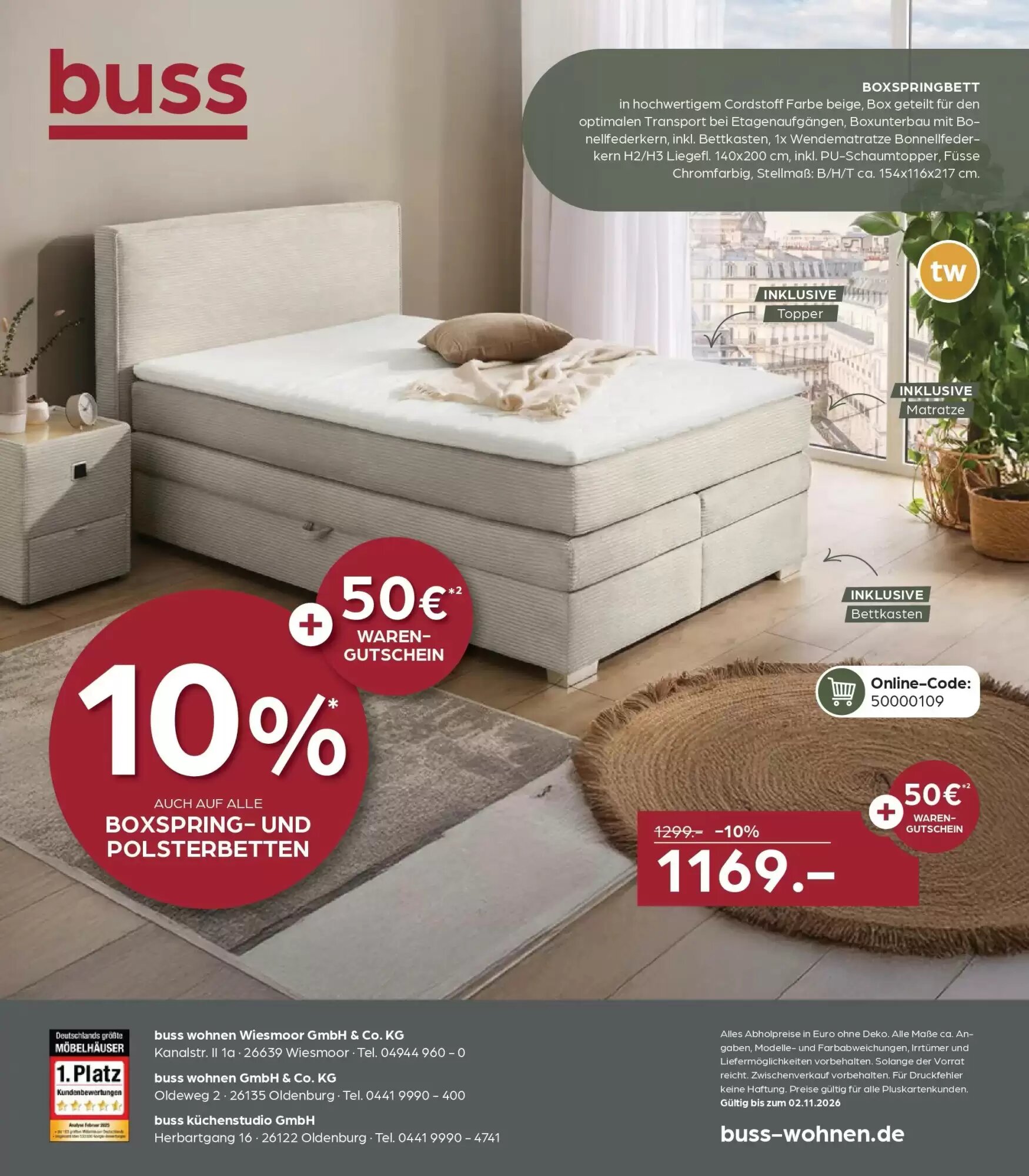 Möbel Buss Prospekt (ab 09.10.2026) zum Blättern - Seite 32