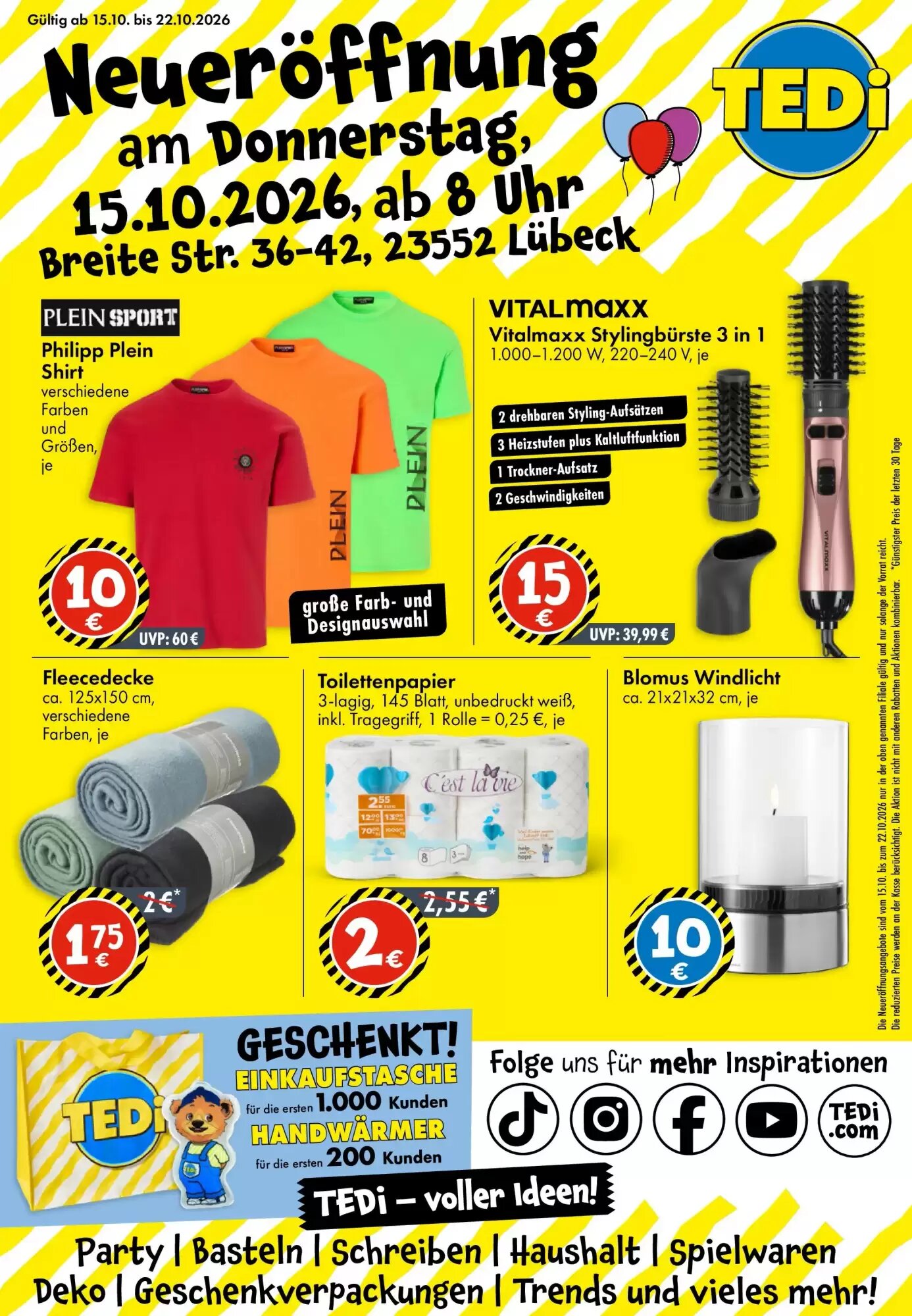TEDi Prospekt (ab 10.10.2026) zum Blättern - Seite 1