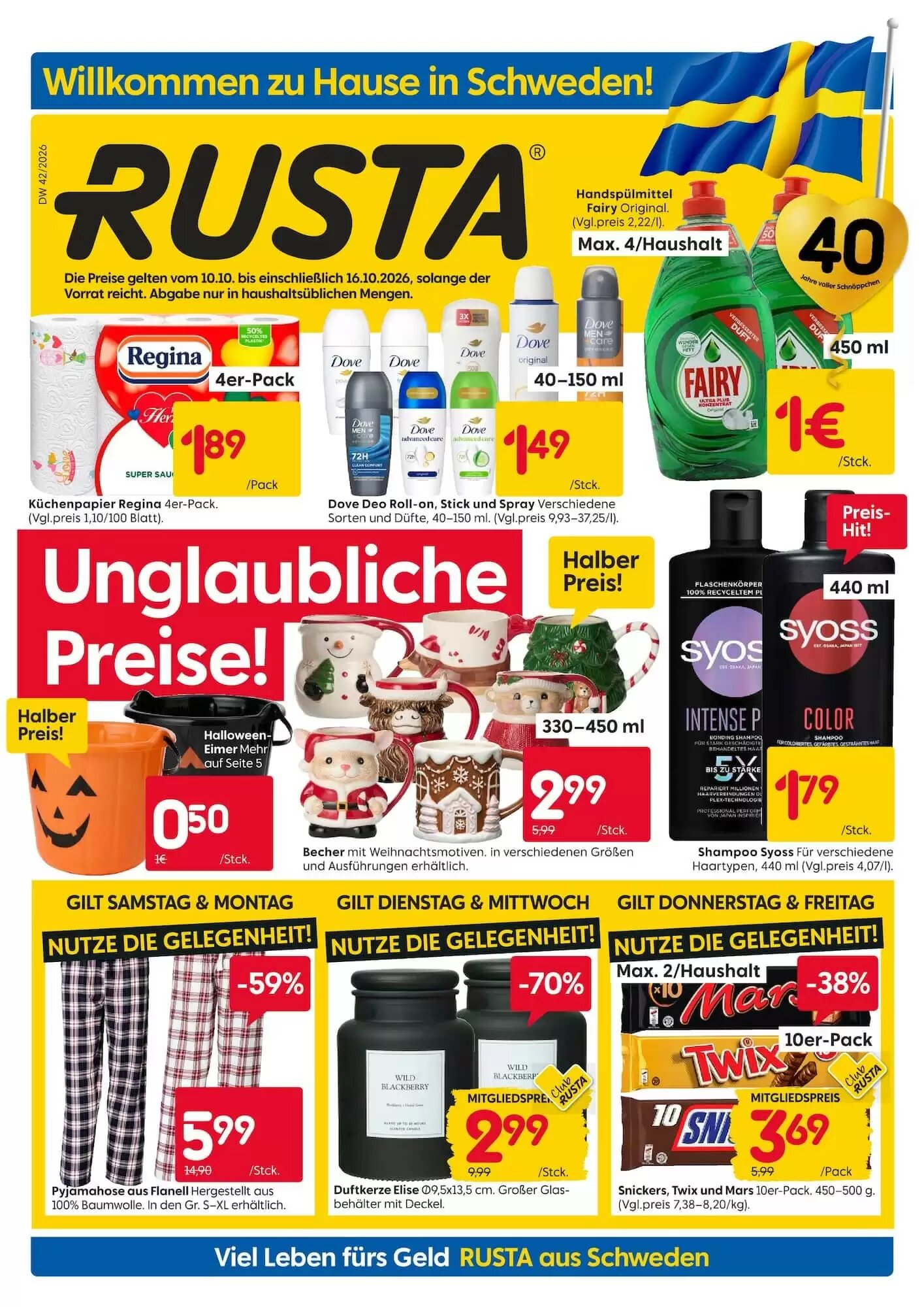 Rusta Prospekt (ab 10.10.2026) zum Blättern - Seite 1