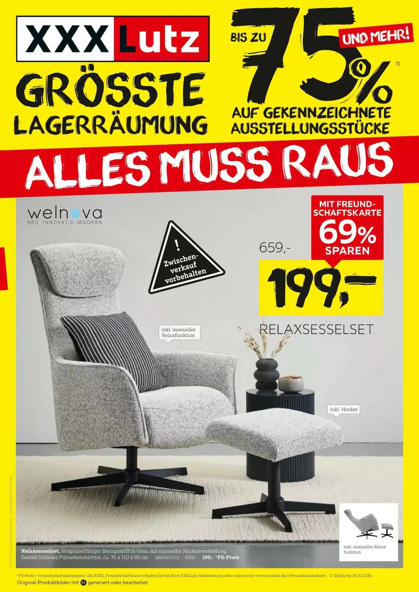 XXXLutz Prospekt (ab 10.10.2026) zum Blättern - Seite 1