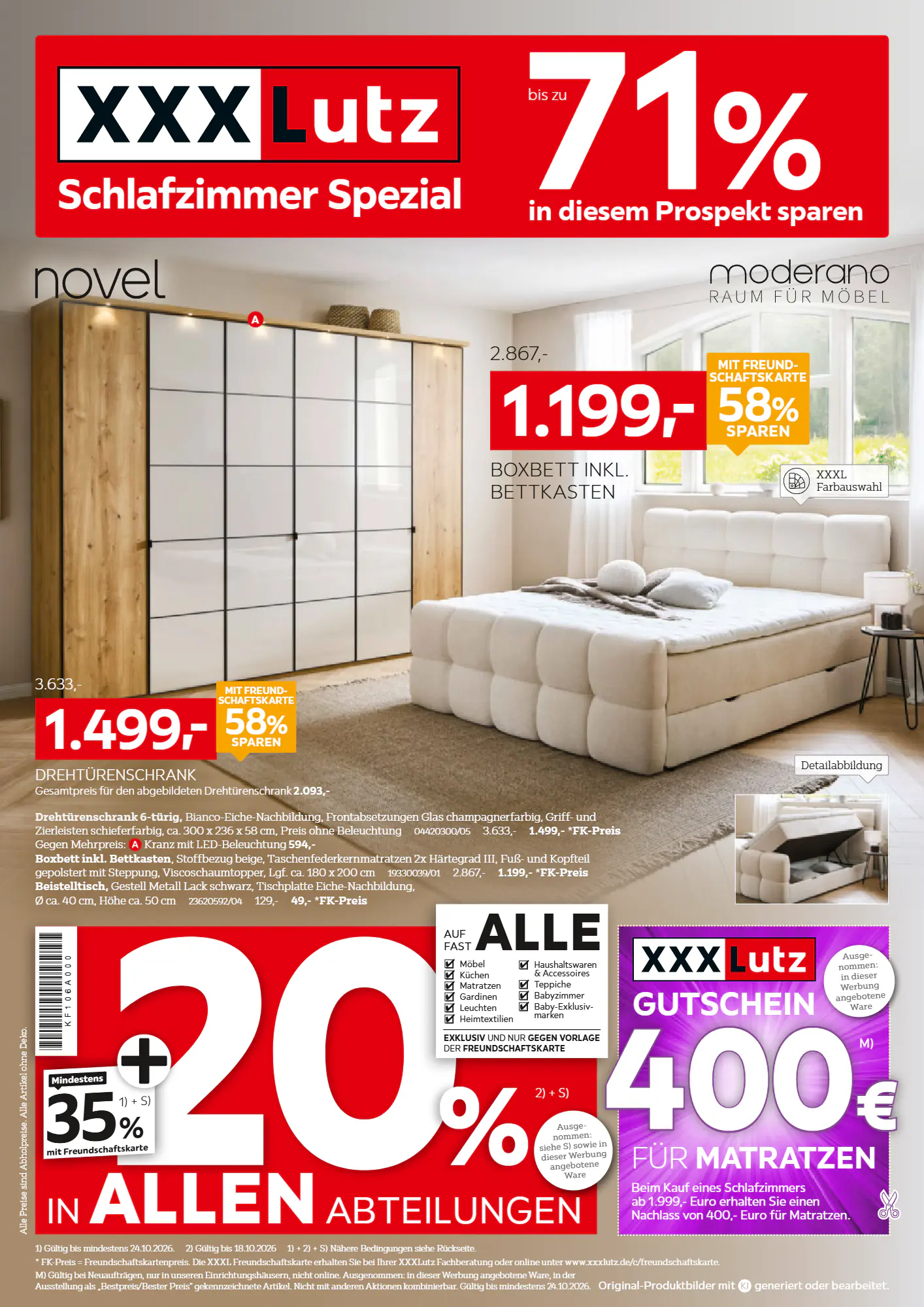 XXXLutz Prospekt (ab 10.10.2026) zum Blättern - Seite 1