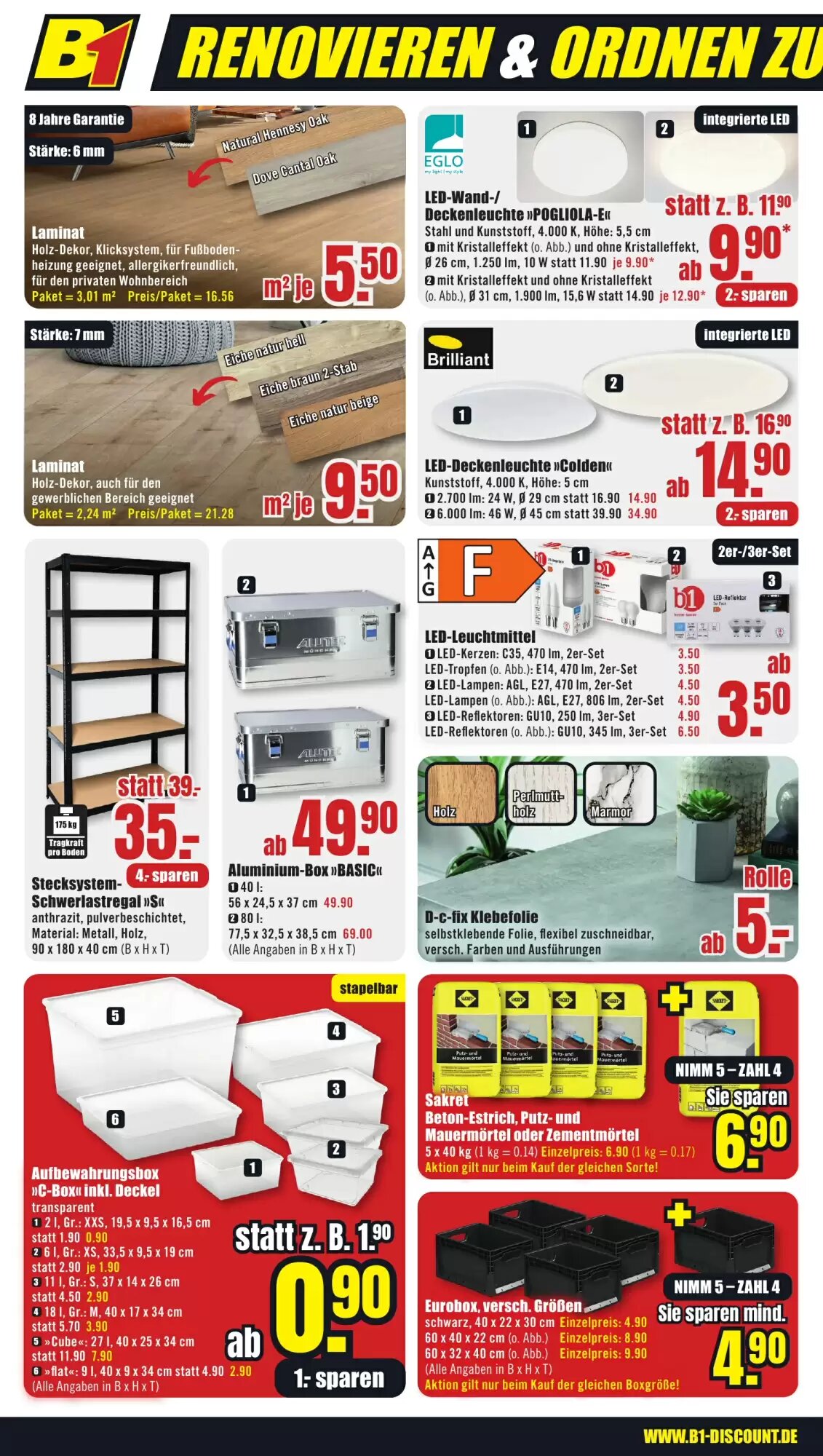 B1 Discount Baumarkt Prospekt (ab 11.10.2026) zum Blättern - Seite 2