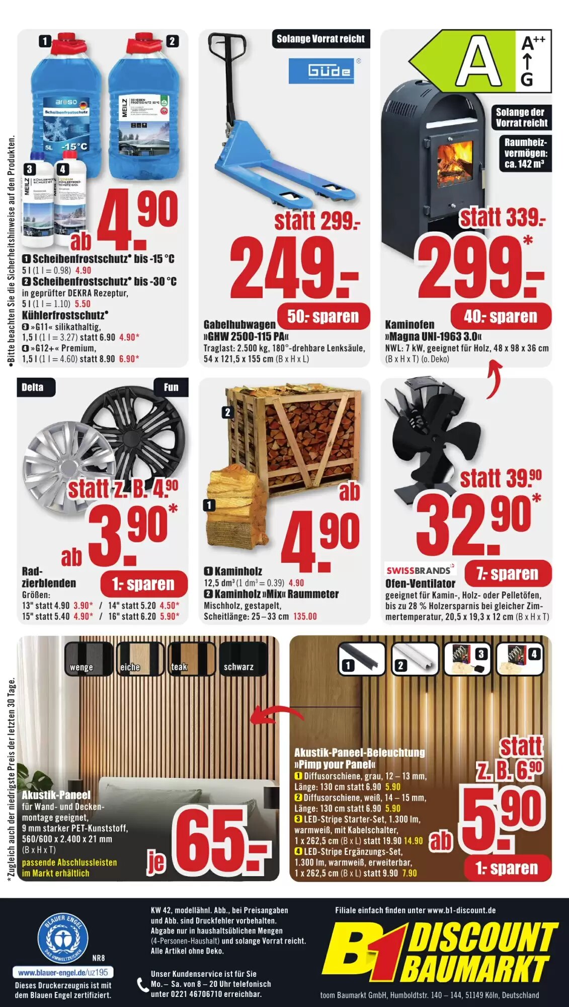 B1 Discount Baumarkt Prospekt (ab 11.10.2026) zum Blättern - Seite 4