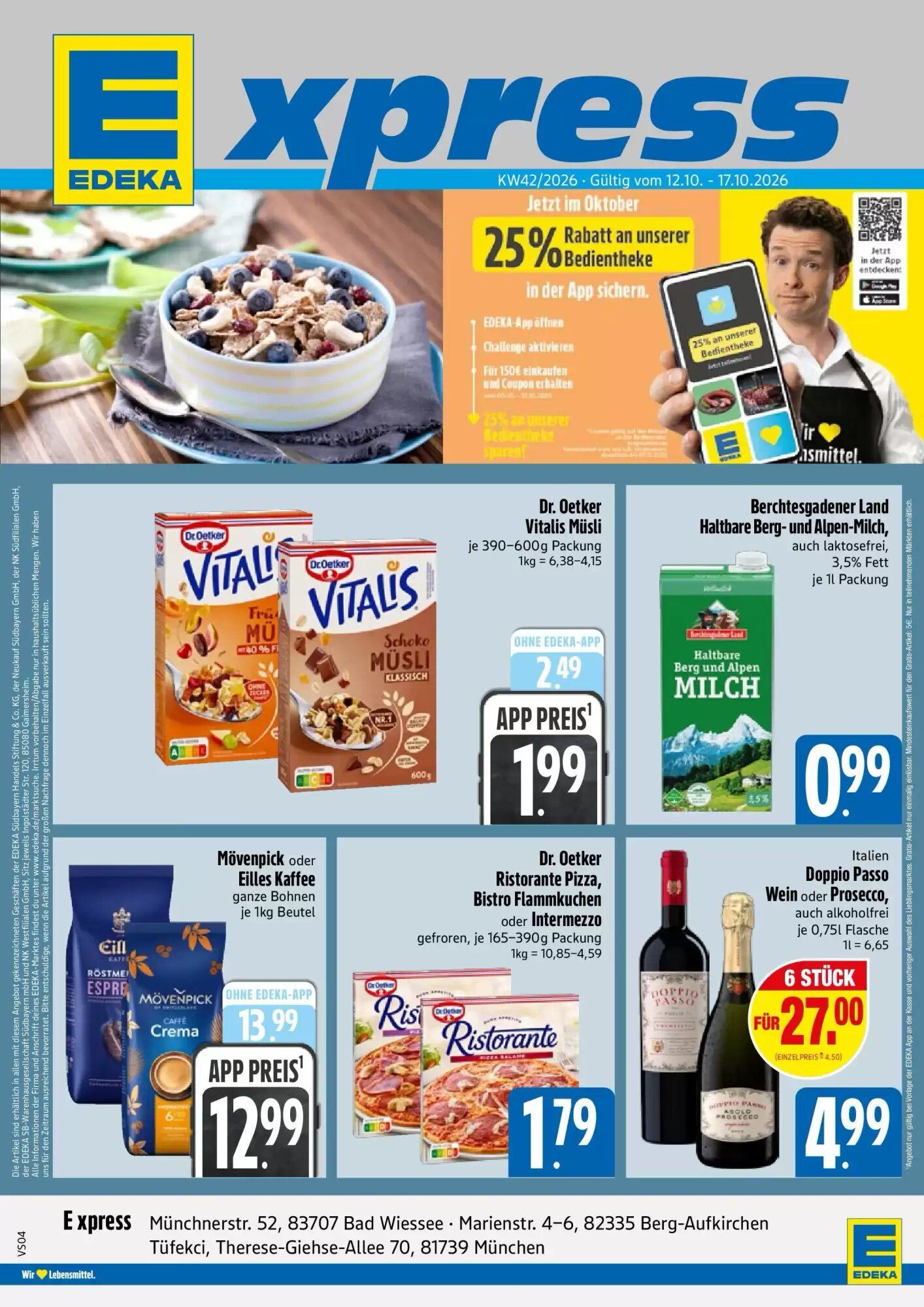 Edeka Xpress Prospekt (ab 11.10.2026) zum Blättern - Seite 1