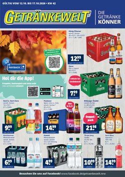 Getränkewelt Prospekt (ab 11.10.2026) zum Blättern