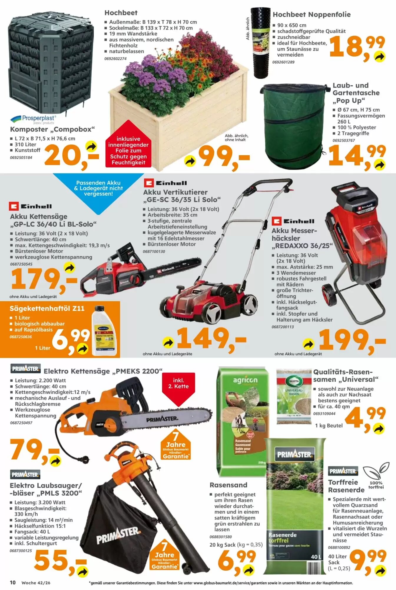 Globus Baumarkt Prospekt (ab 11.10.2026) zum Blättern - Seite 10