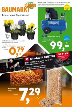 Globus Baumarkt Prospekt (ab 11.10.2026) zum Blättern
