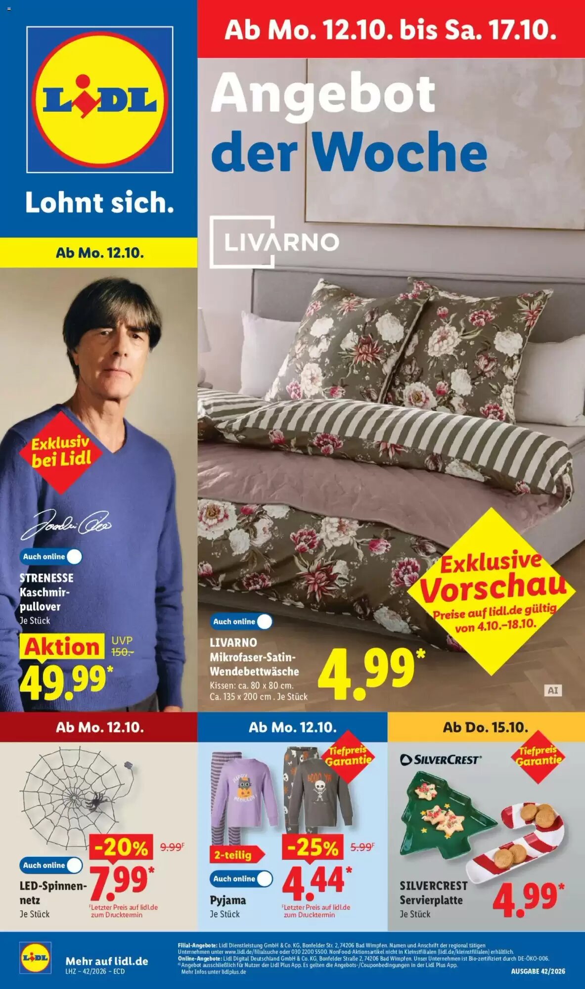 Lidl Prospekt (ab 12.10.2026) zum Blättern - Seite 1
