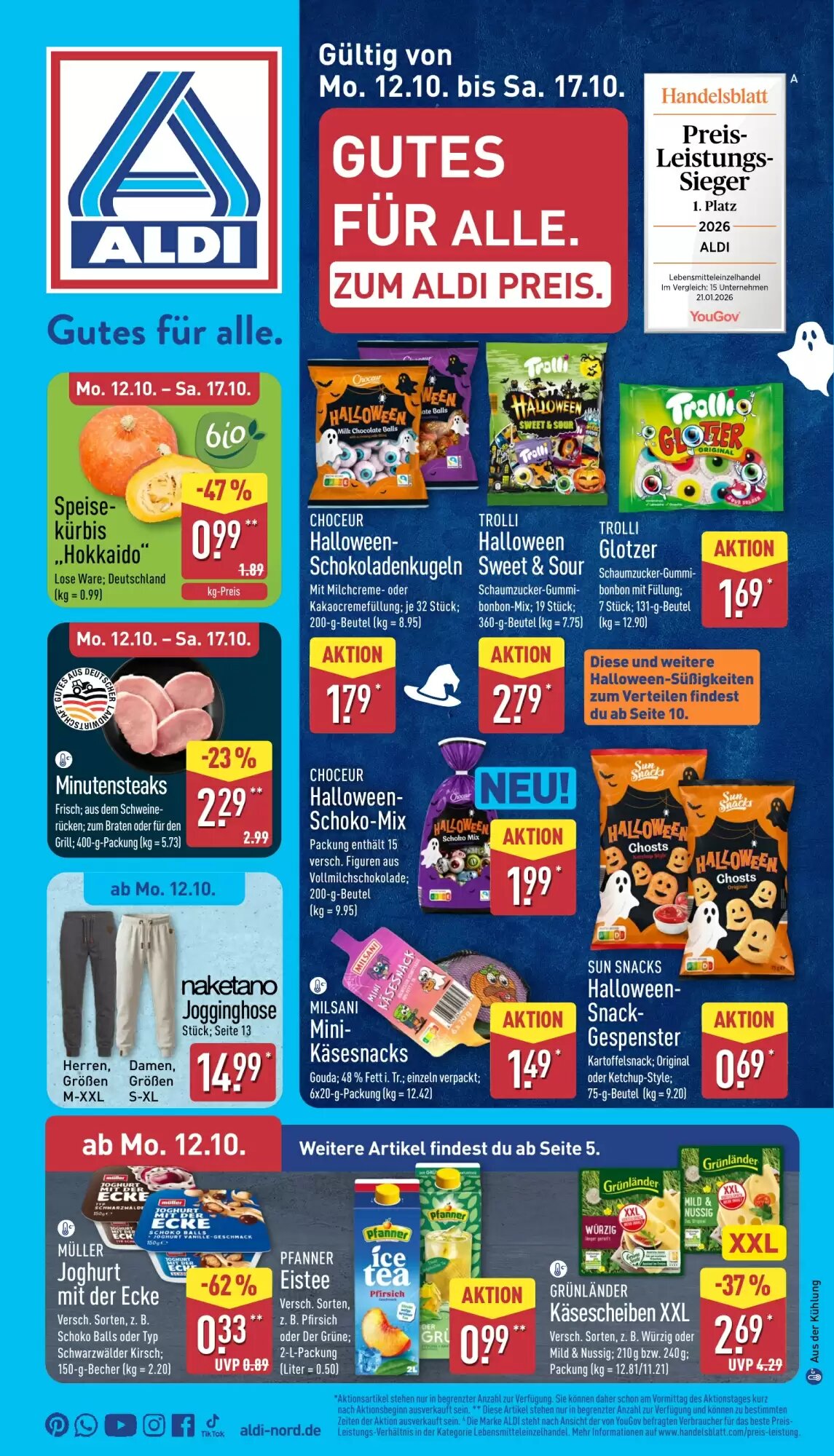 Aldi Nord Prospekt (ab 12.10.2026) zum Blättern - Seite 1