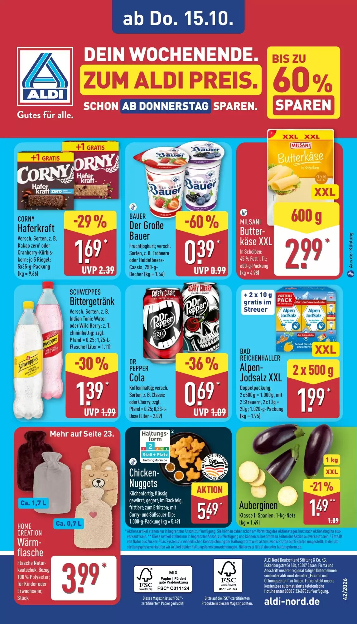 Aldi Nord Prospekt (ab 12.10.2026) zum Blättern - Seite 38