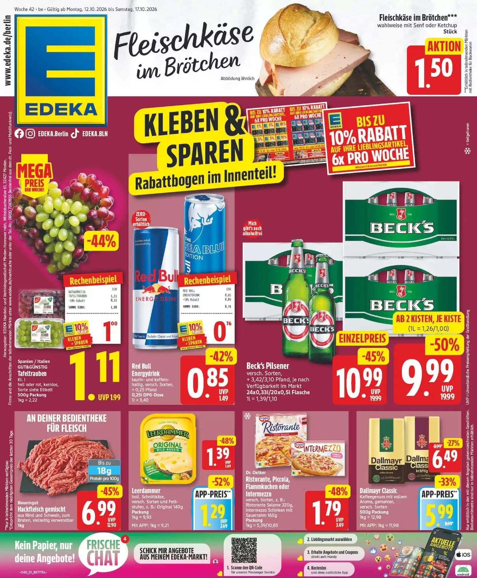 Edeka Prospekt (ab 12.10.2026) zum Blättern - Seite 1
